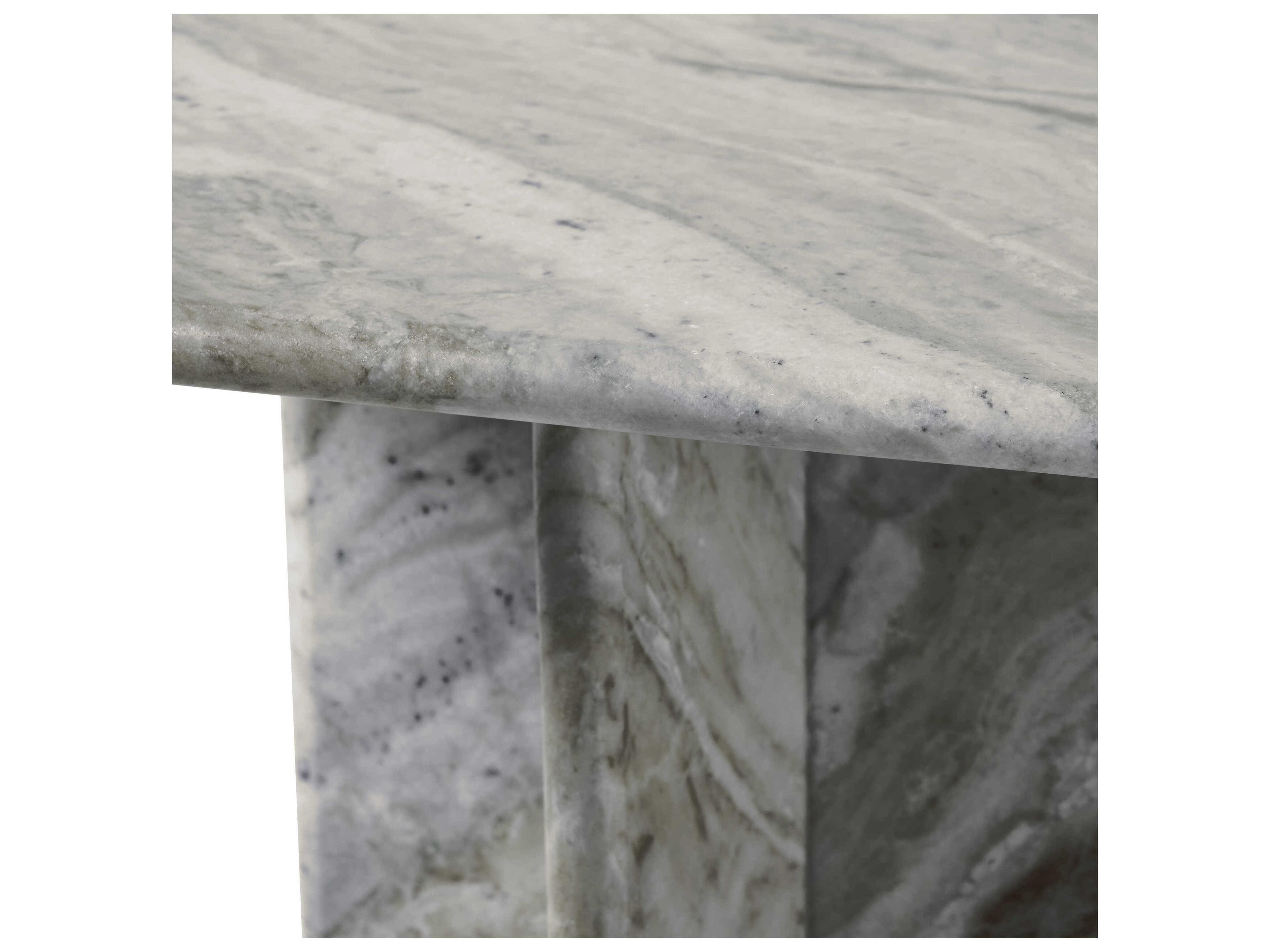 Renwil Grayson Square Marble Natural End Table