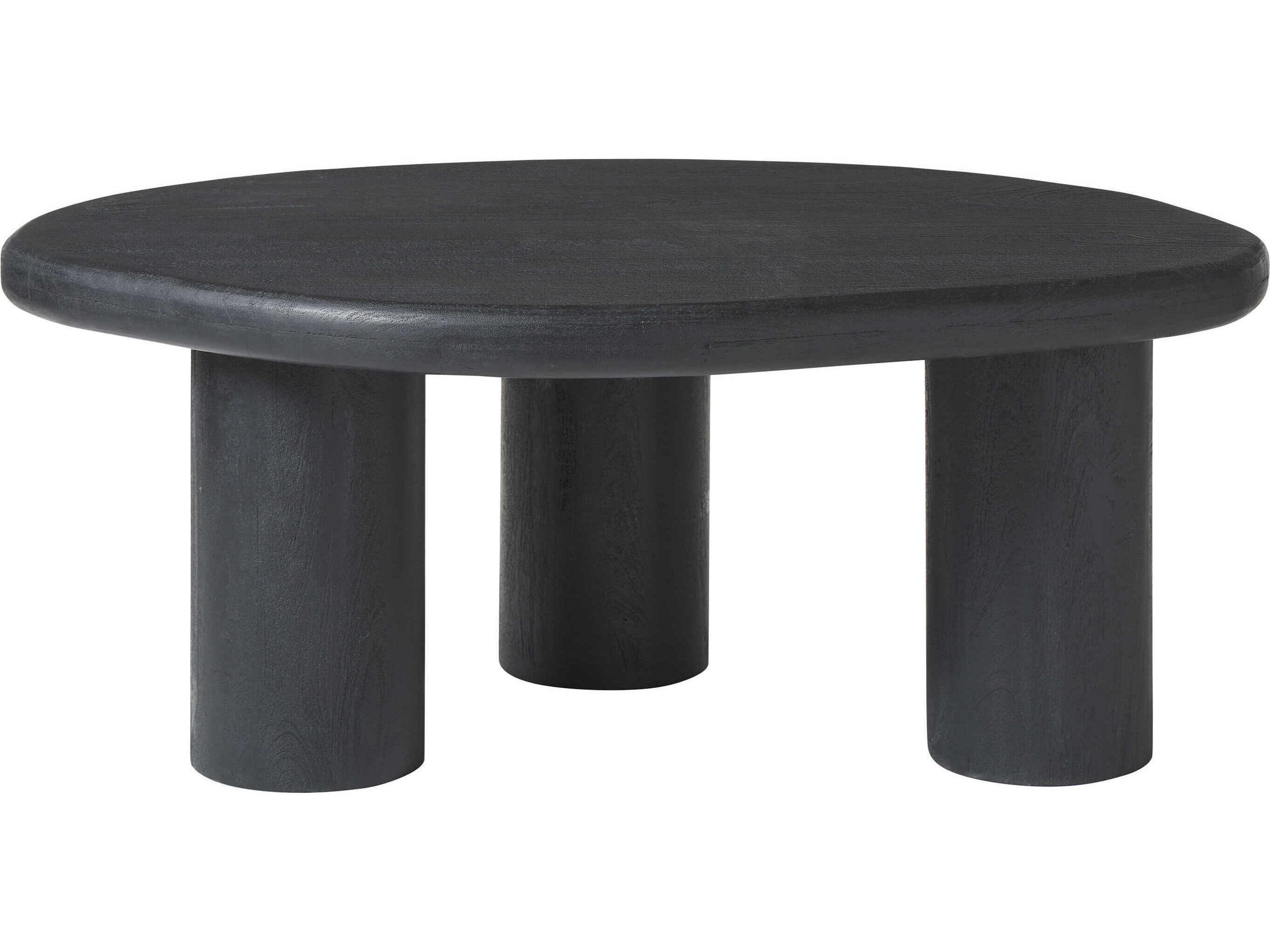 Renwil Rowe Wood Matte Black Coffee Table