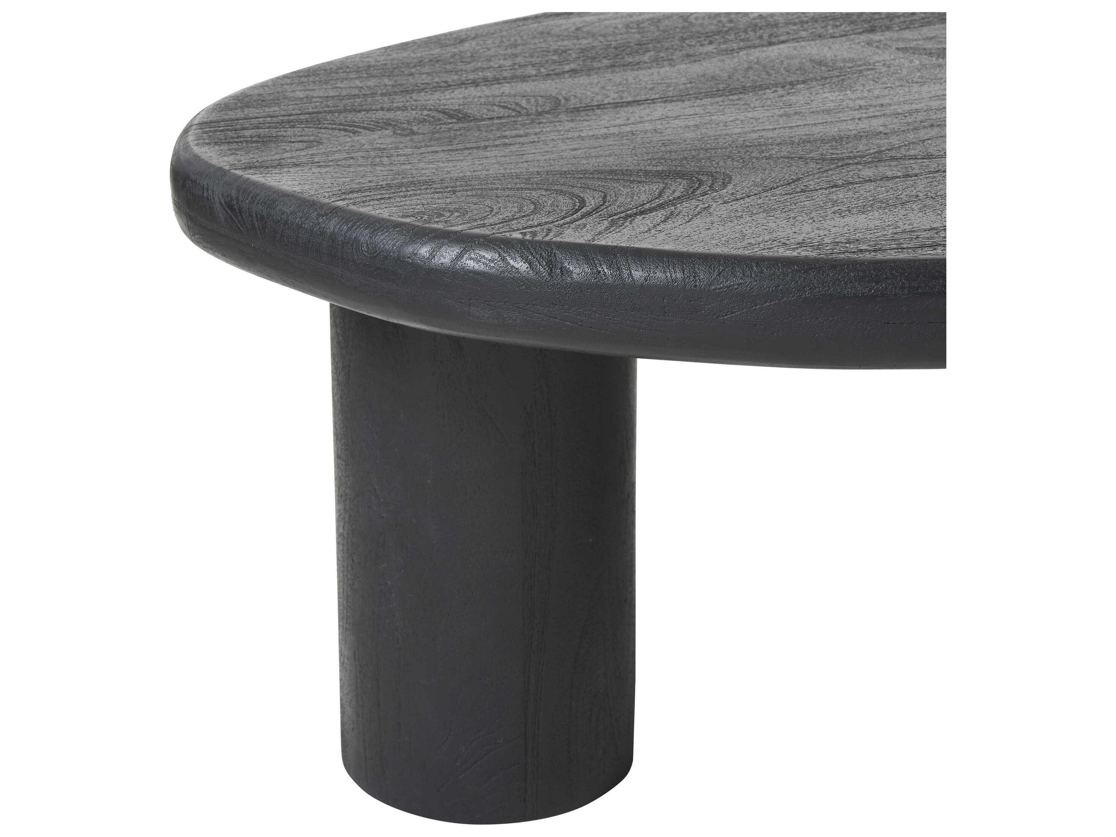 Renwil Rowe Wood Matte Black Coffee Table