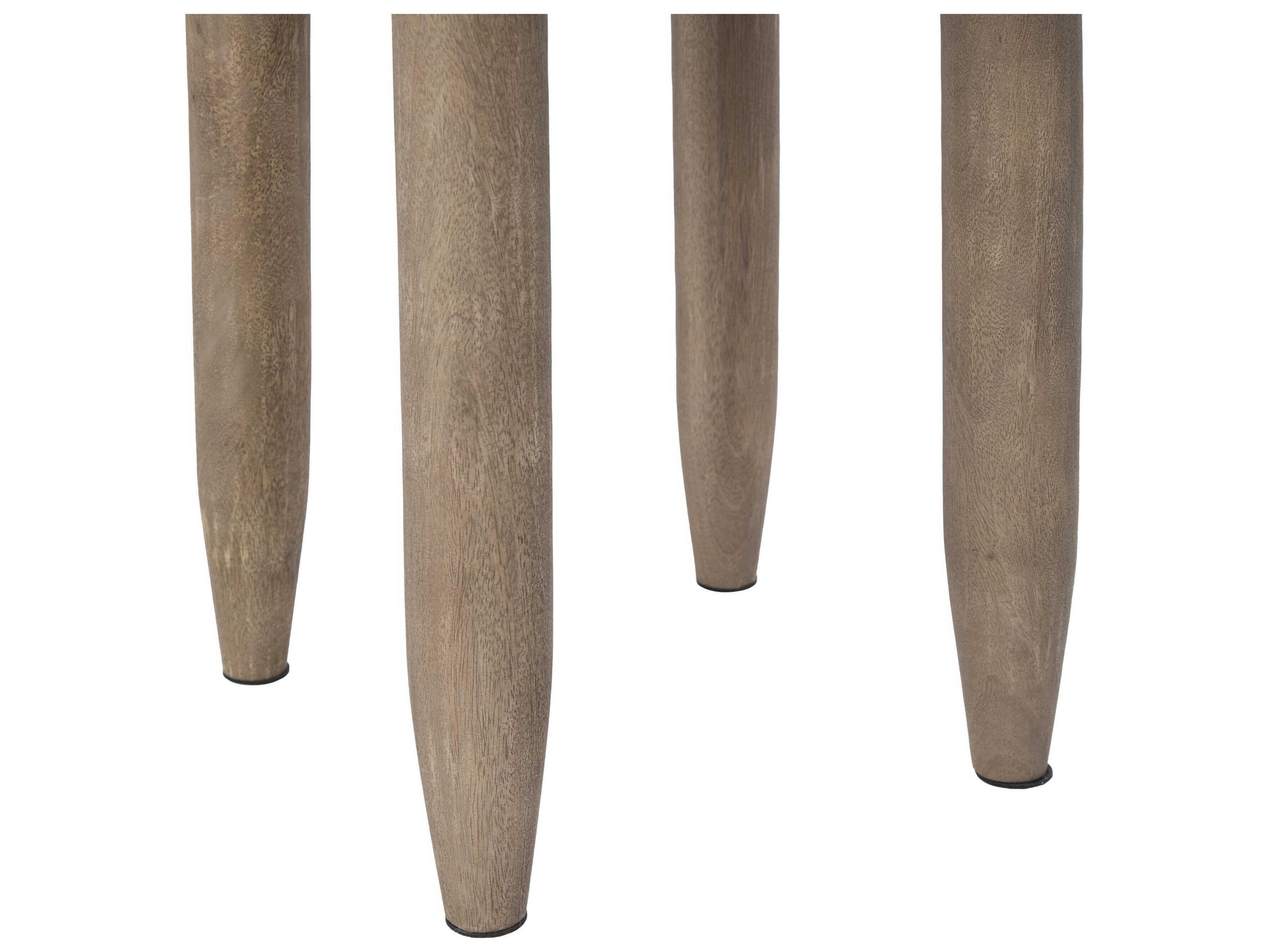 Renwil Cicoria Round Wood Light Brown End Table