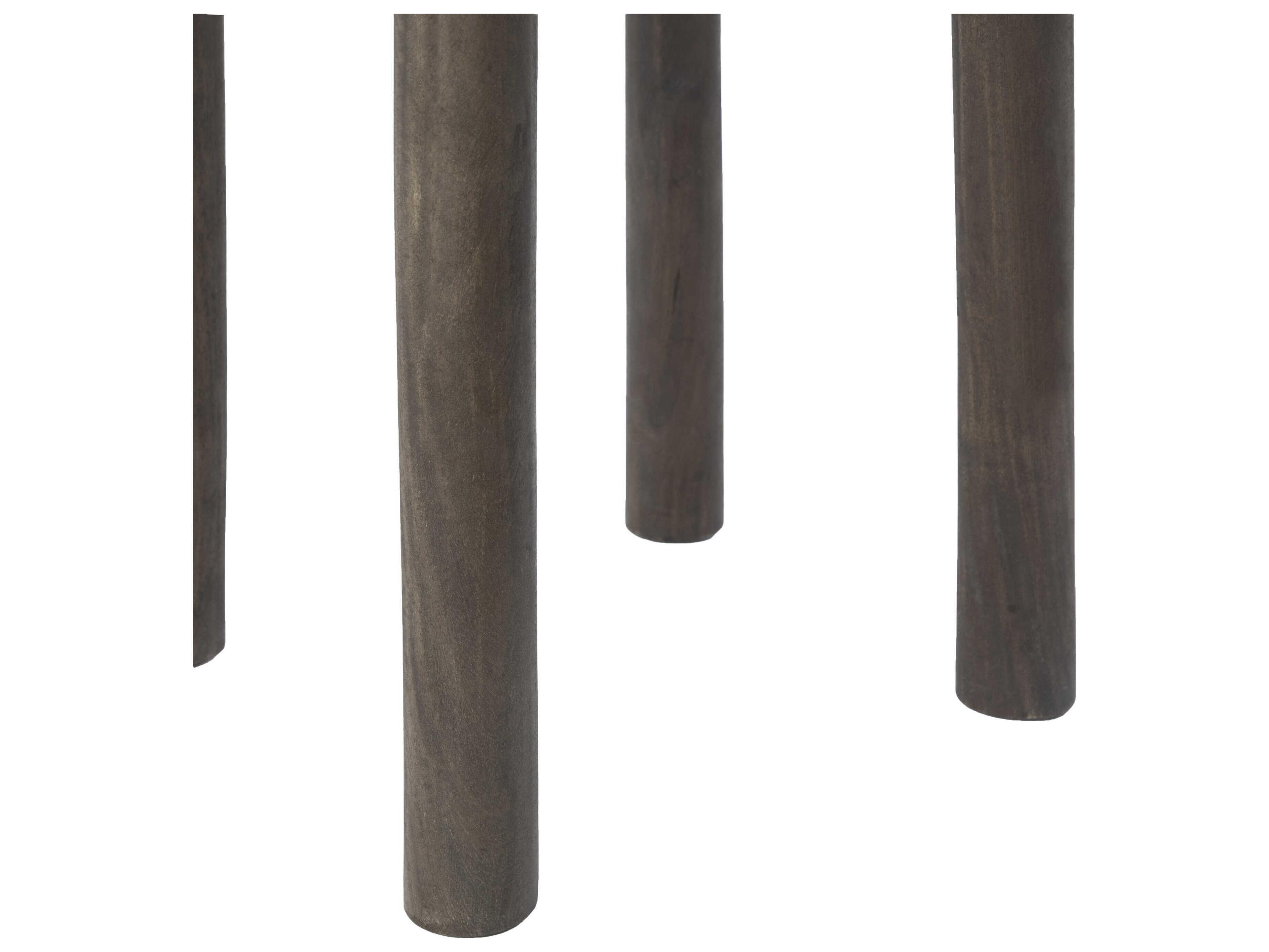 Renwil Cetus Round Wood Walnut End Table