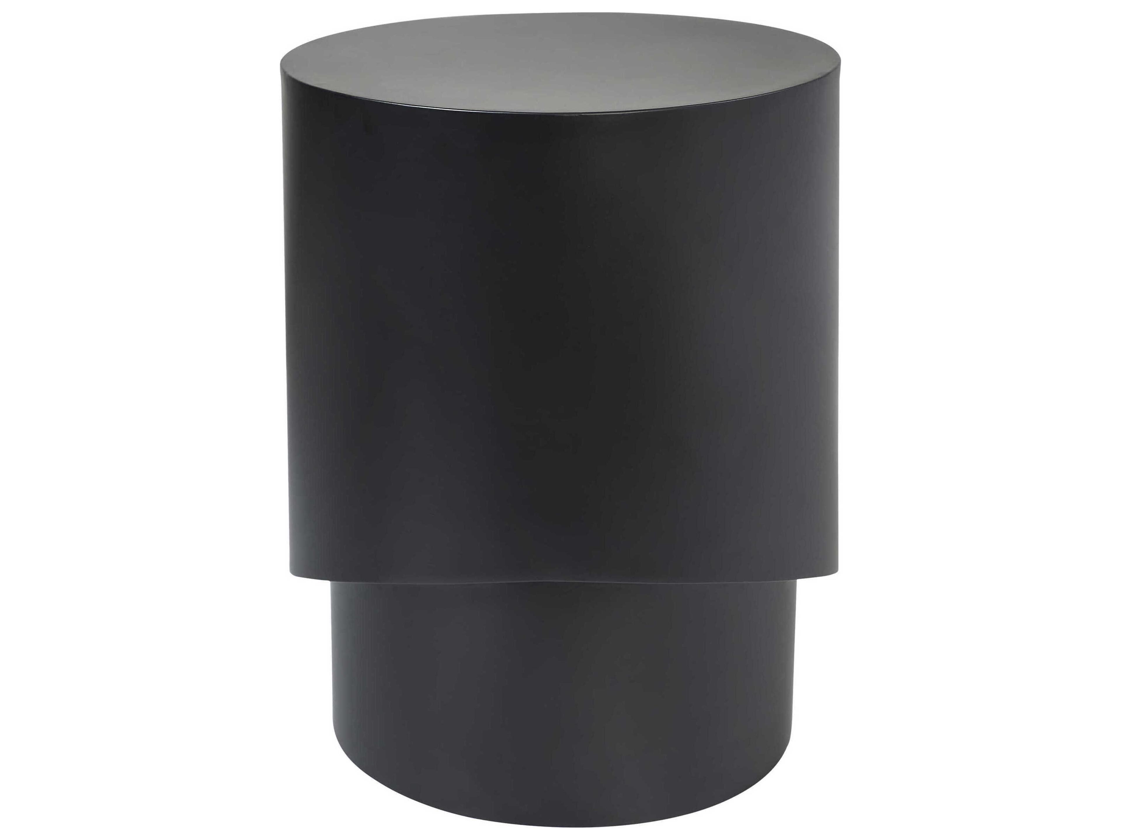 Renwil Domus Round Metal Matte Black End Table