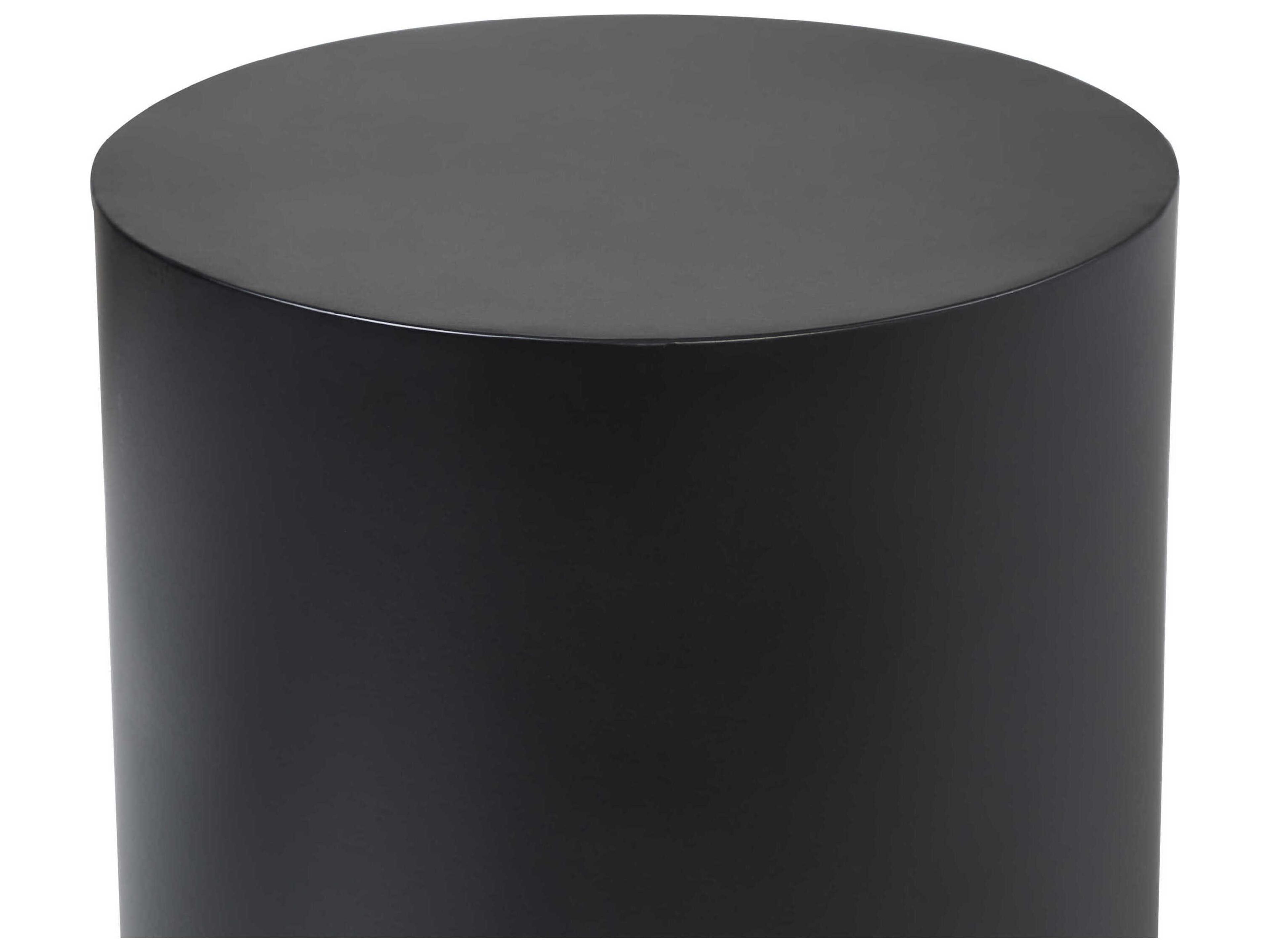 Renwil Domus Round Metal Matte Black End Table