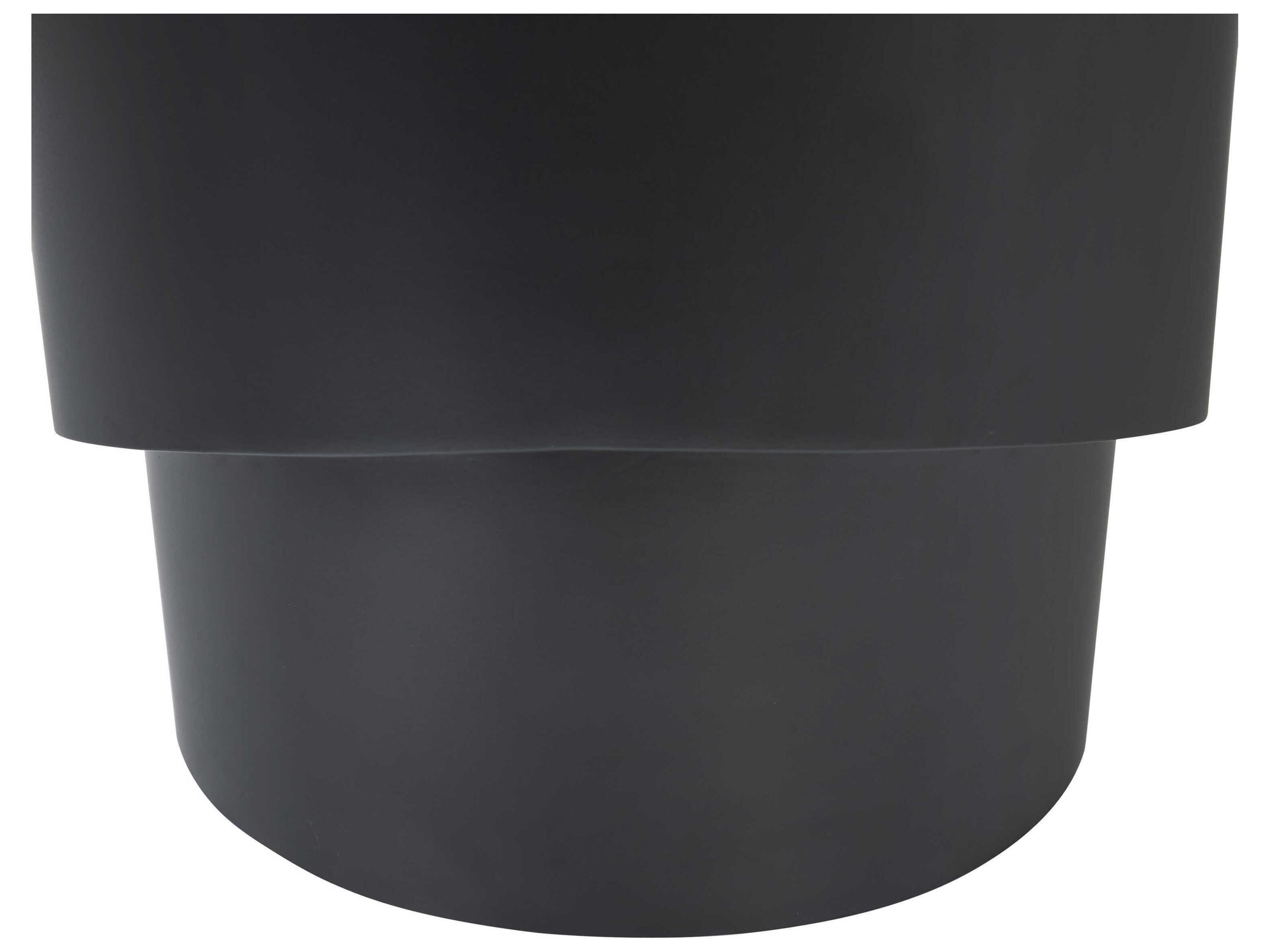 Renwil Domus Round Metal Matte Black End Table