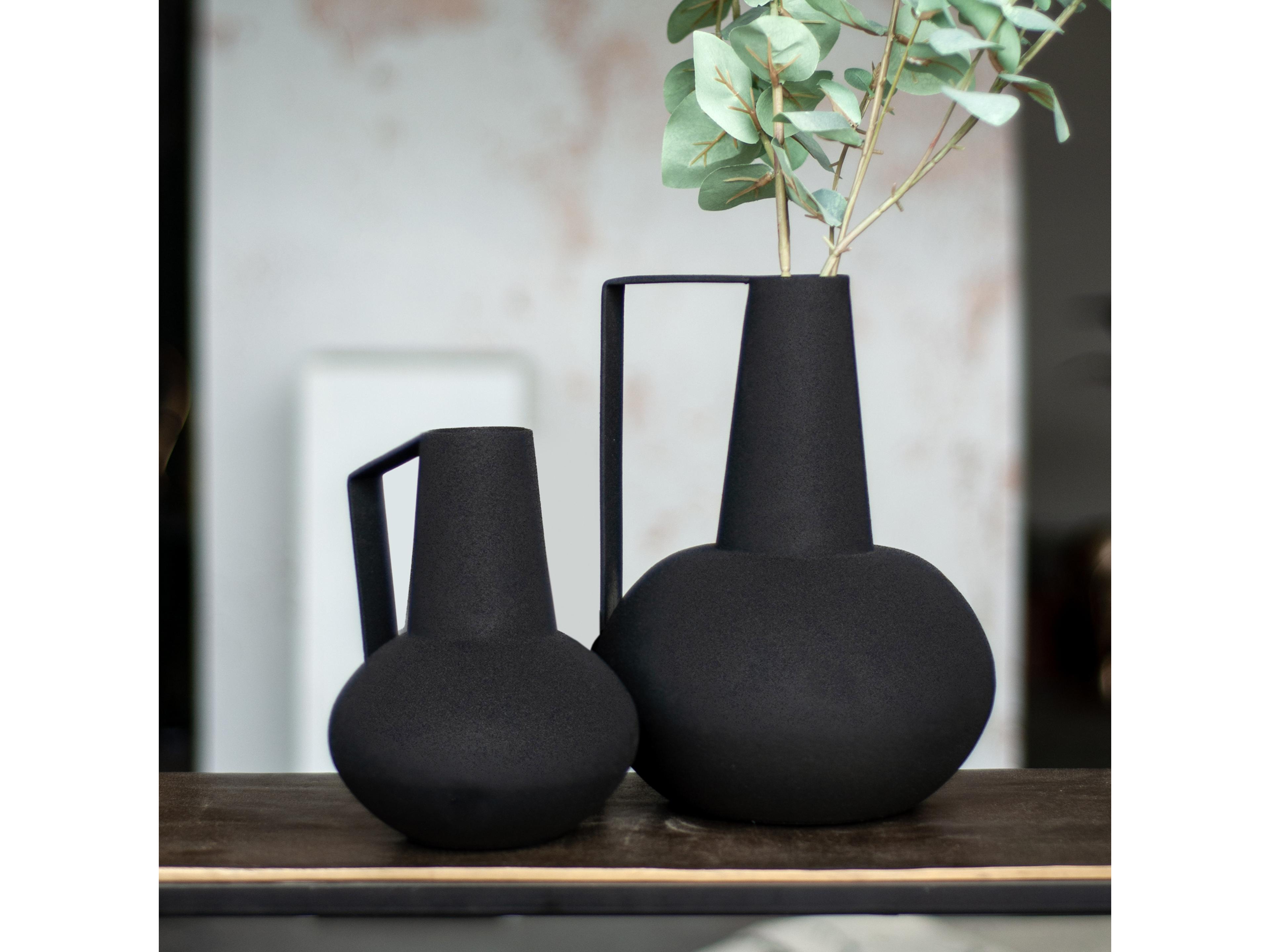 Renwil Monarda Matte Black Vase