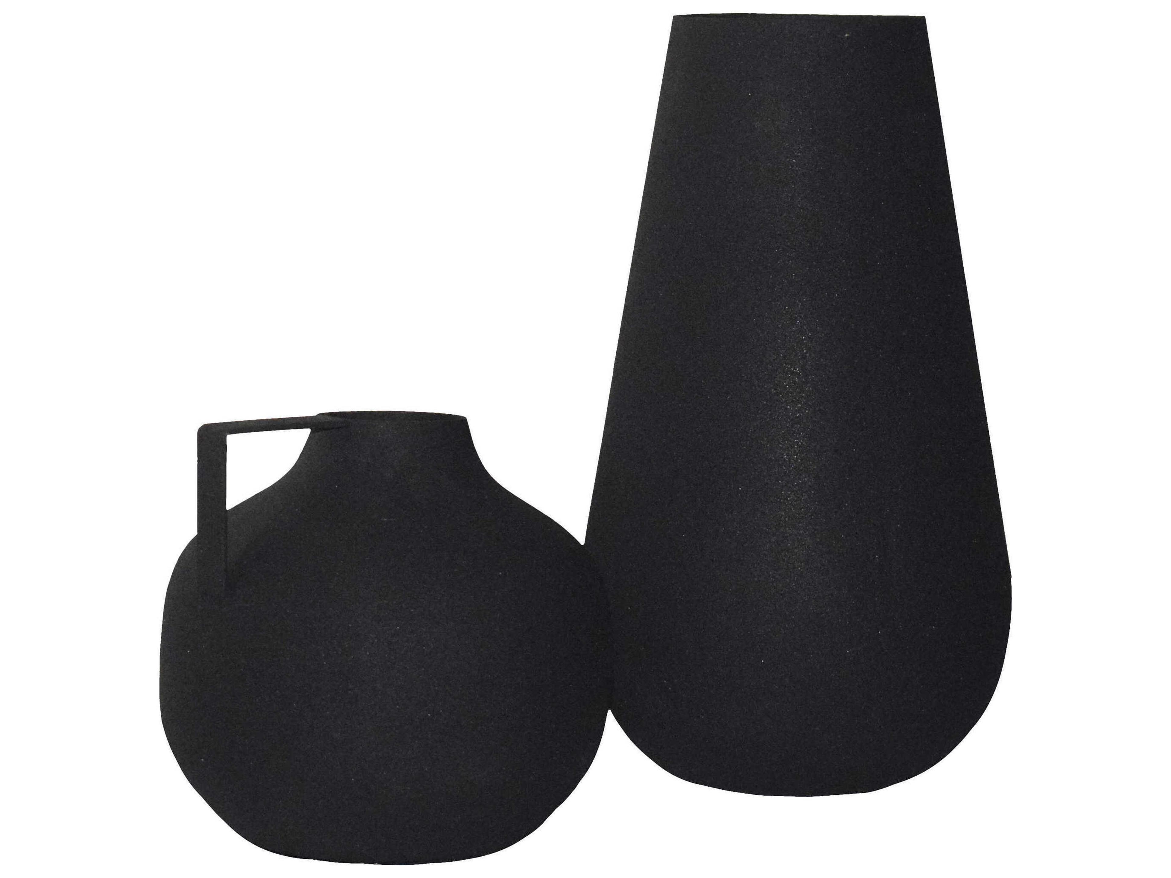 Renwil Roove Matte Black Vase