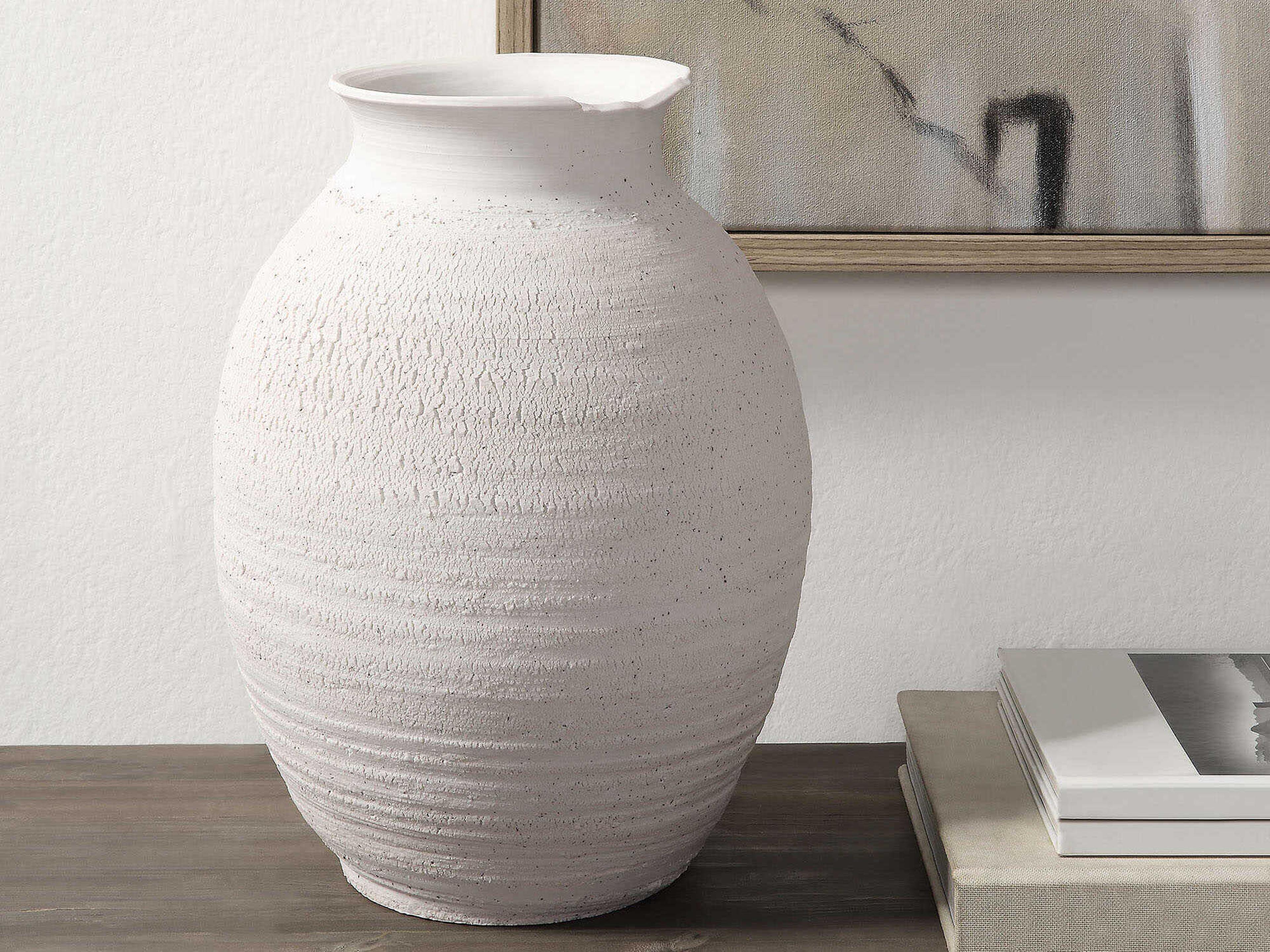 Renwil Zeb Matte White Vase