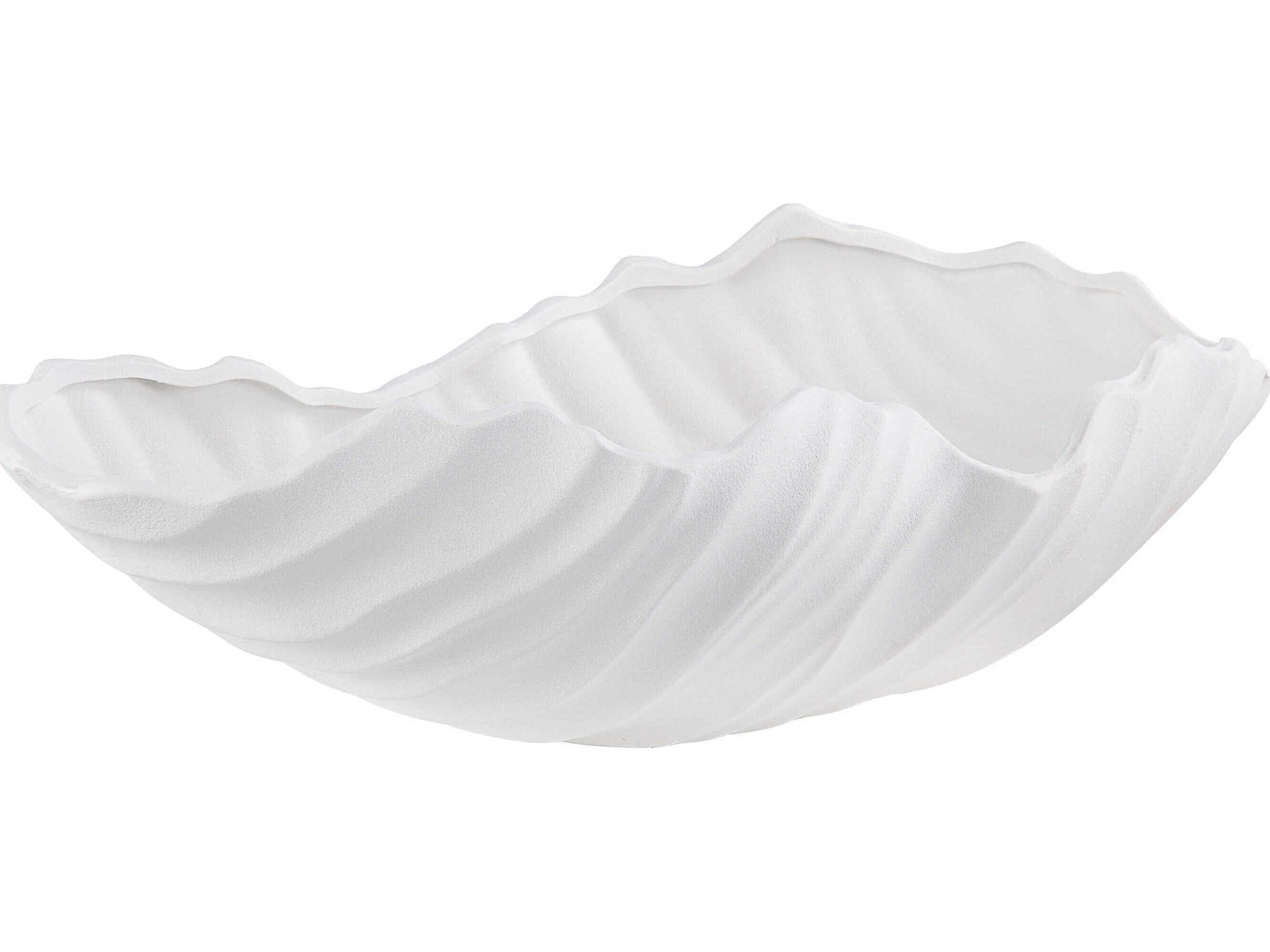 Renwil Darius Matte White Decorative Bowl