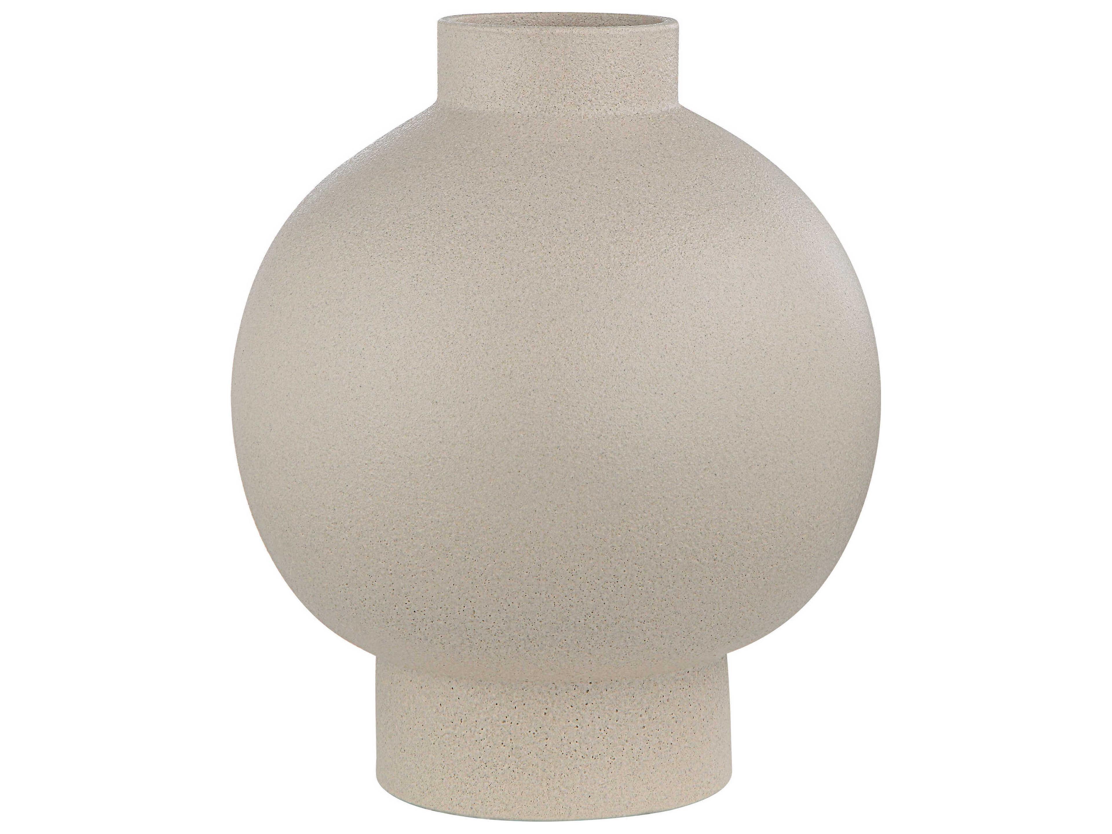 Lamoureux Textured Matte Ivory Vase