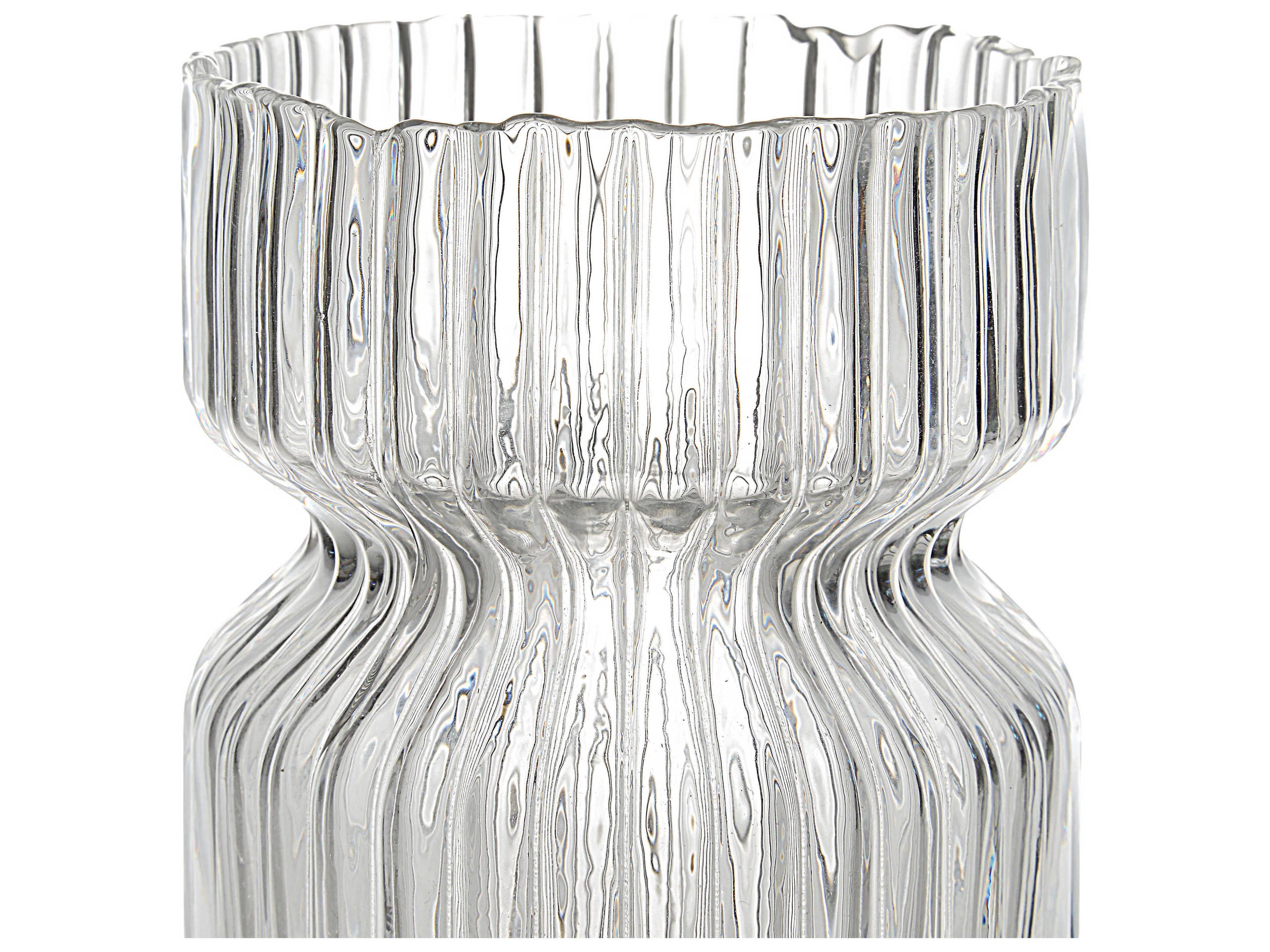 Renwil Gladys Clear Fluted Vase