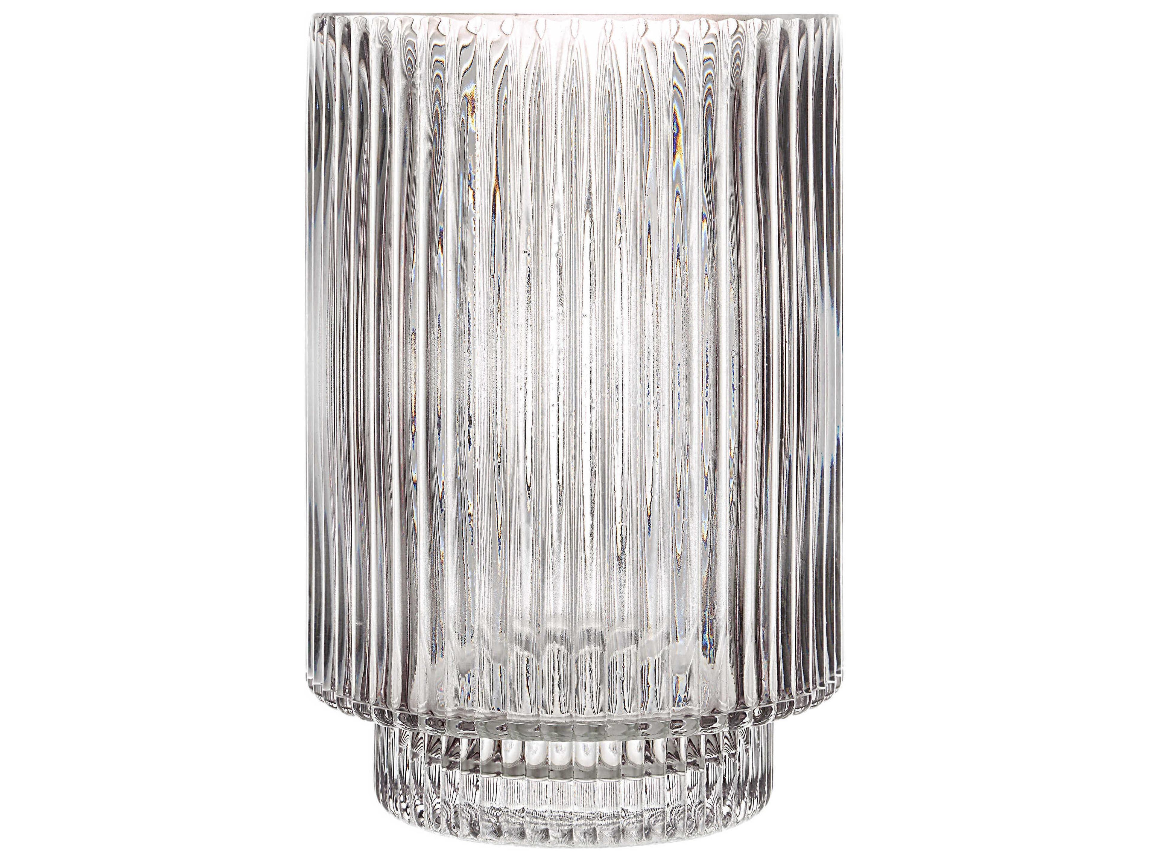 Renwil Amiens Grey Fluted Vase