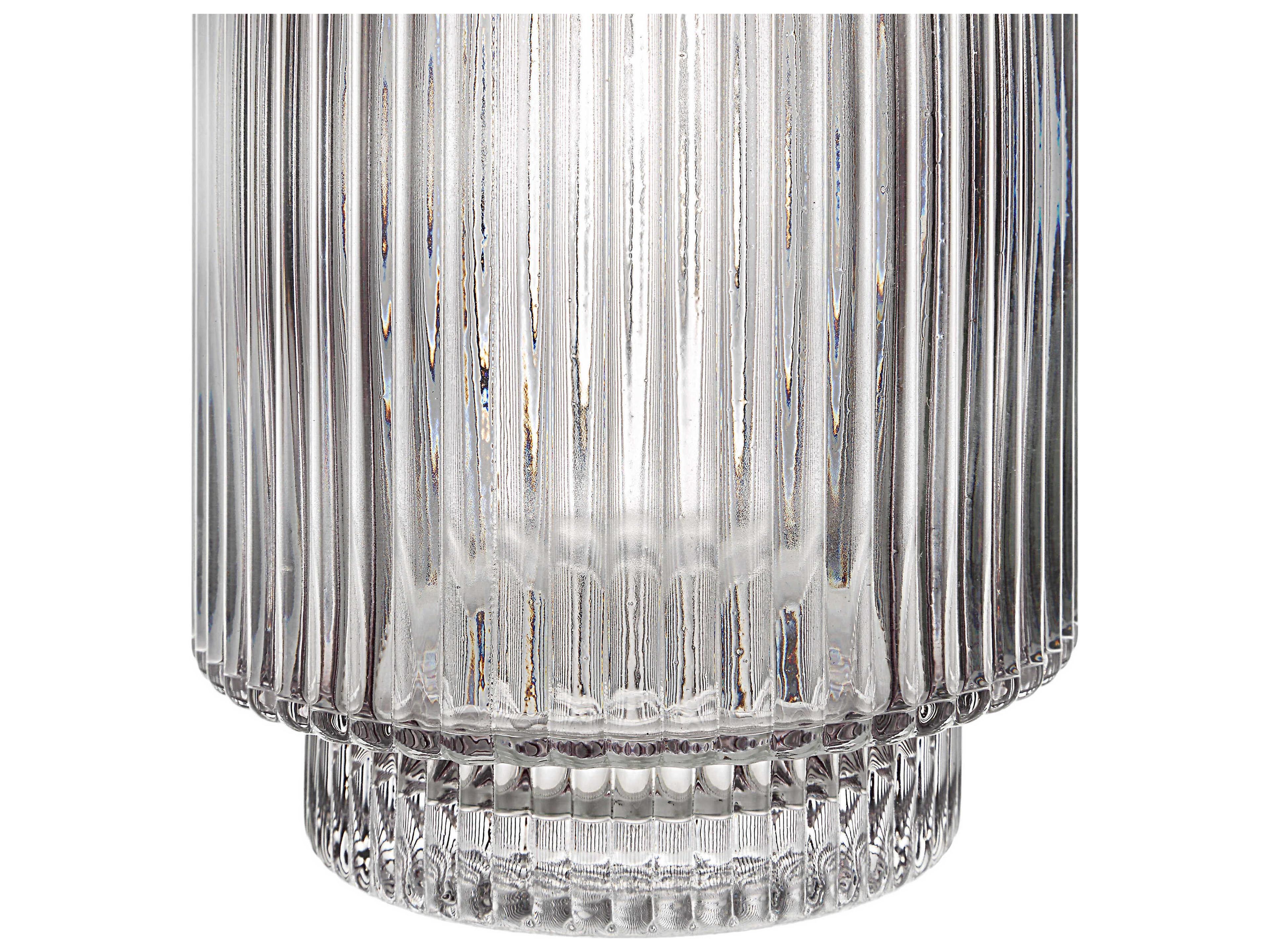 Renwil Amiens Grey Fluted Vase