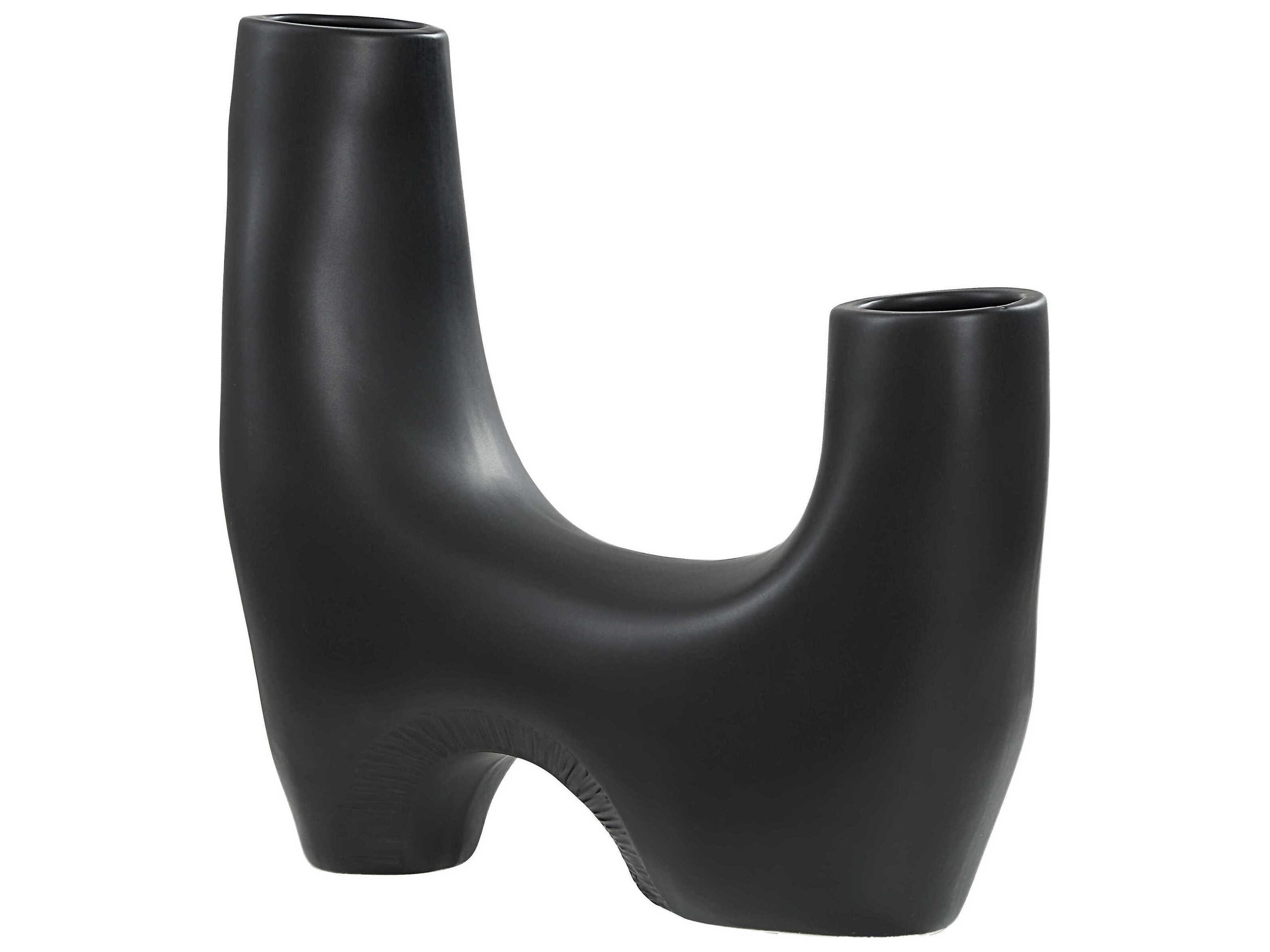Renwil Doppio Matte Black Vase