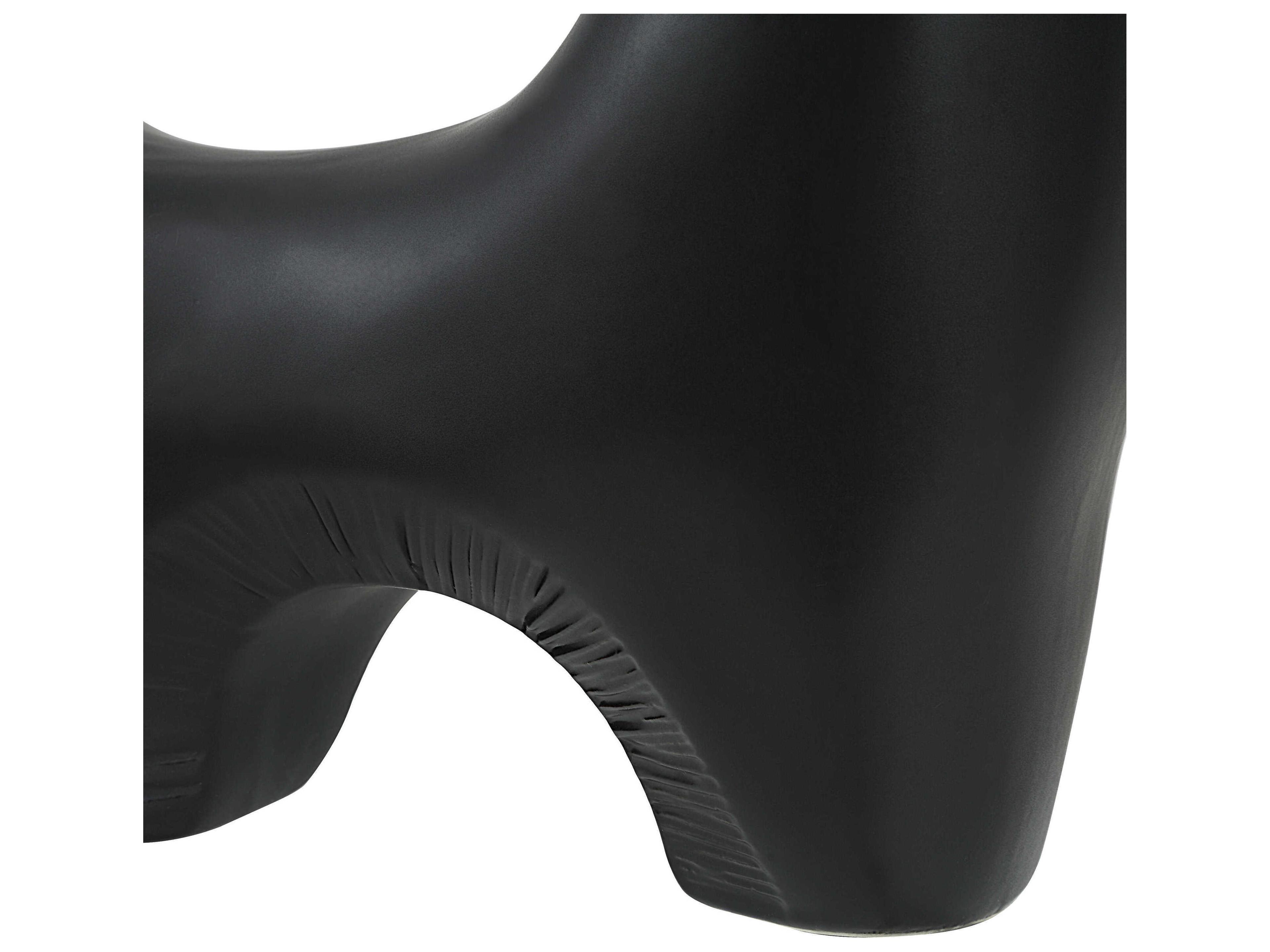 Renwil Doppio Matte Black Vase