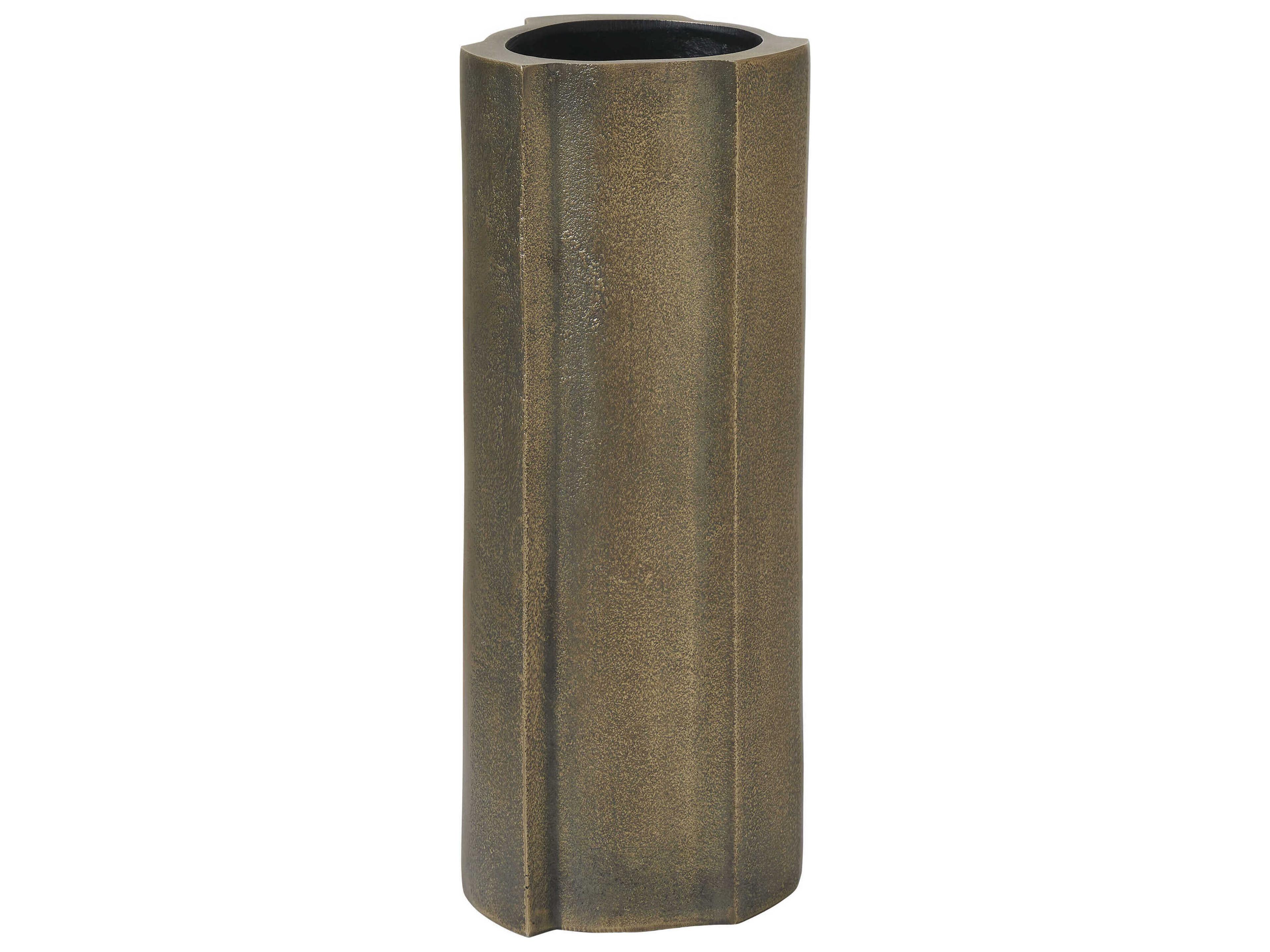 Interlude Antique Brass Vase