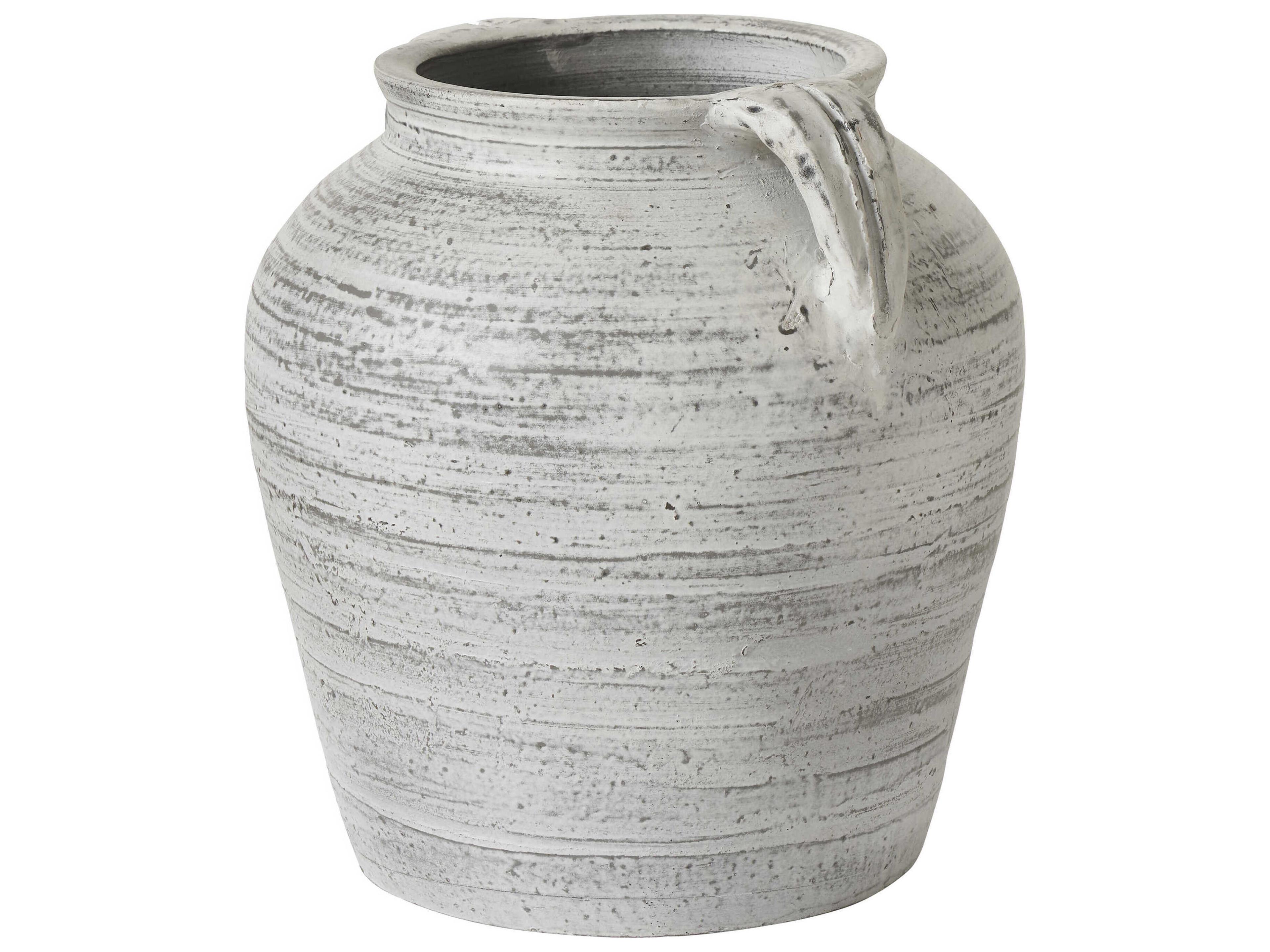 Renwil Blanco White Antique Vase