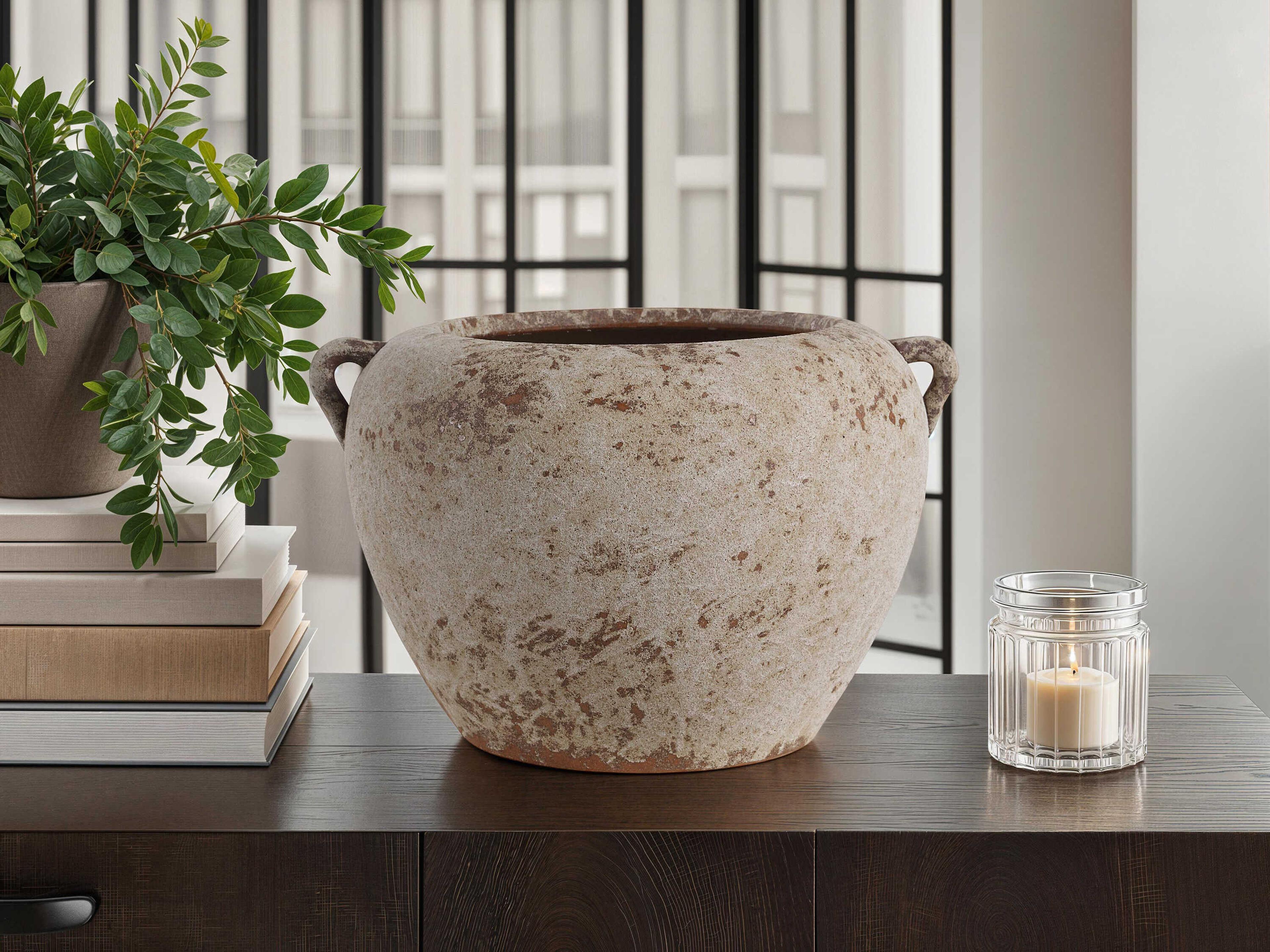 Renwil Severn Antique Beige Vase