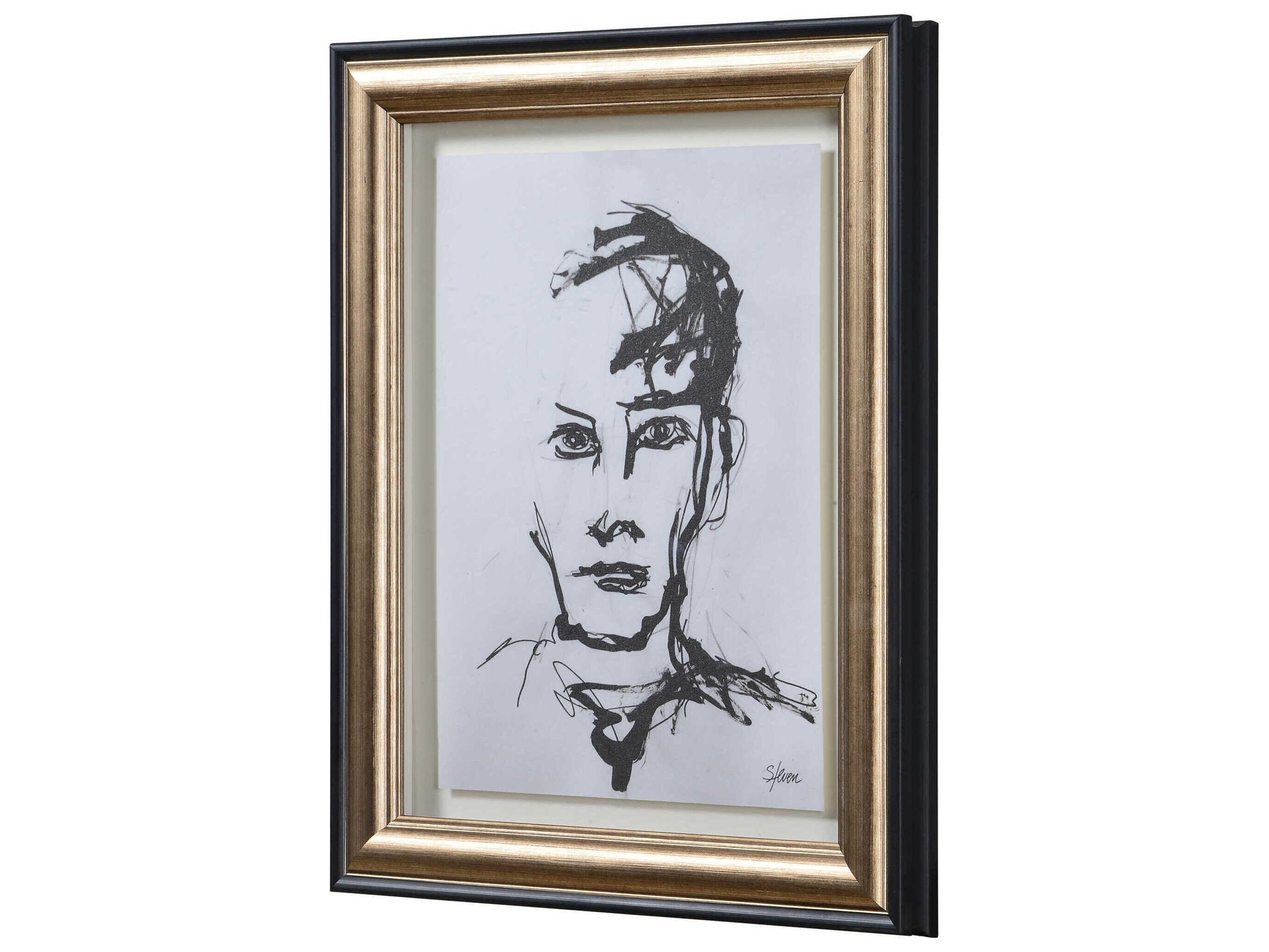 Renwil Studio Line Sketch 4-Piece Wall Art