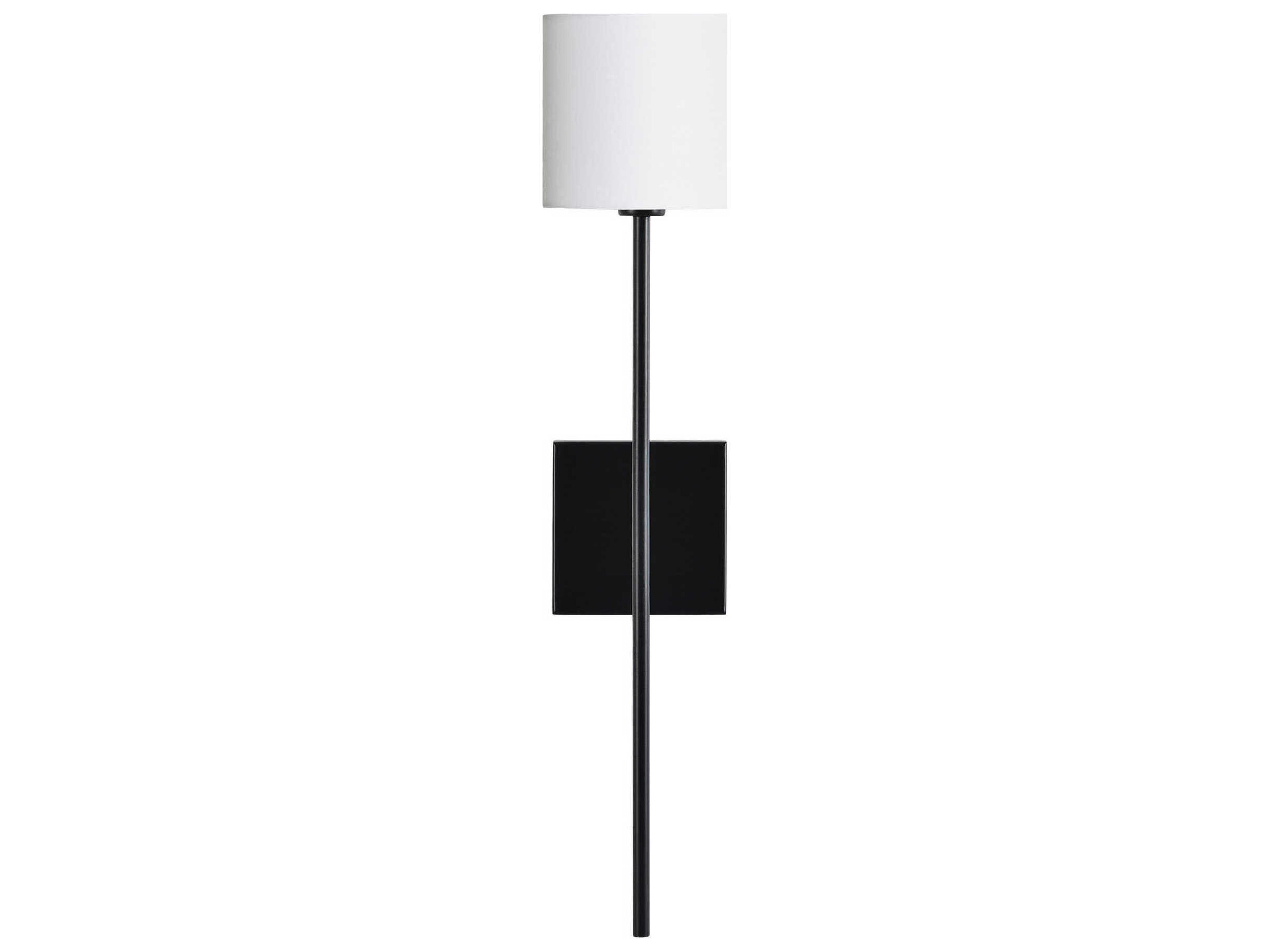 Renwil Eunices 1-Light Matte Black Wall Sconce