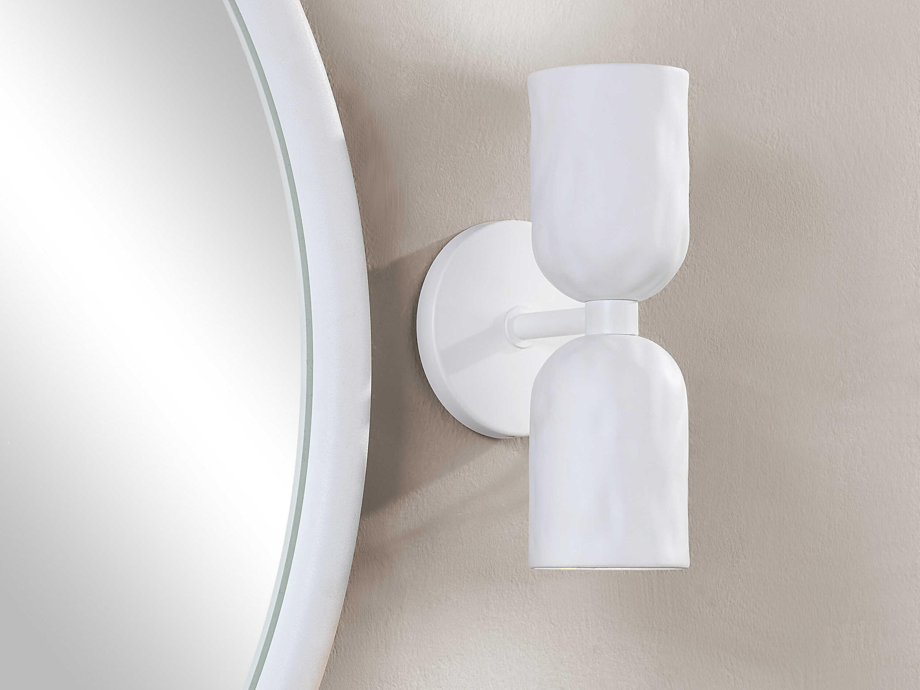 Renwil Akira 2-Light Off White Wall Sconce