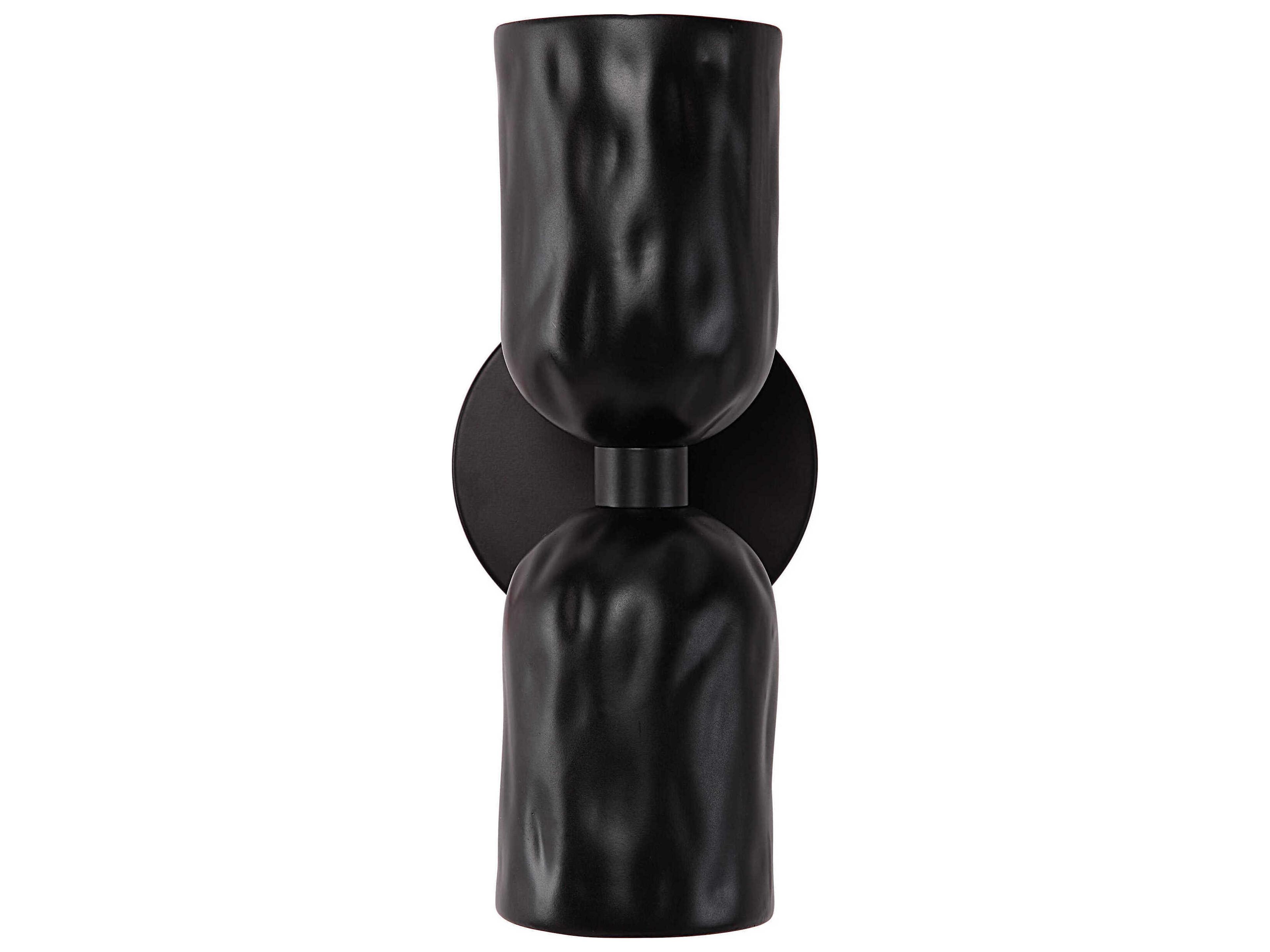 Renwil Alessia 2-Light Matte Black Wall Sconce