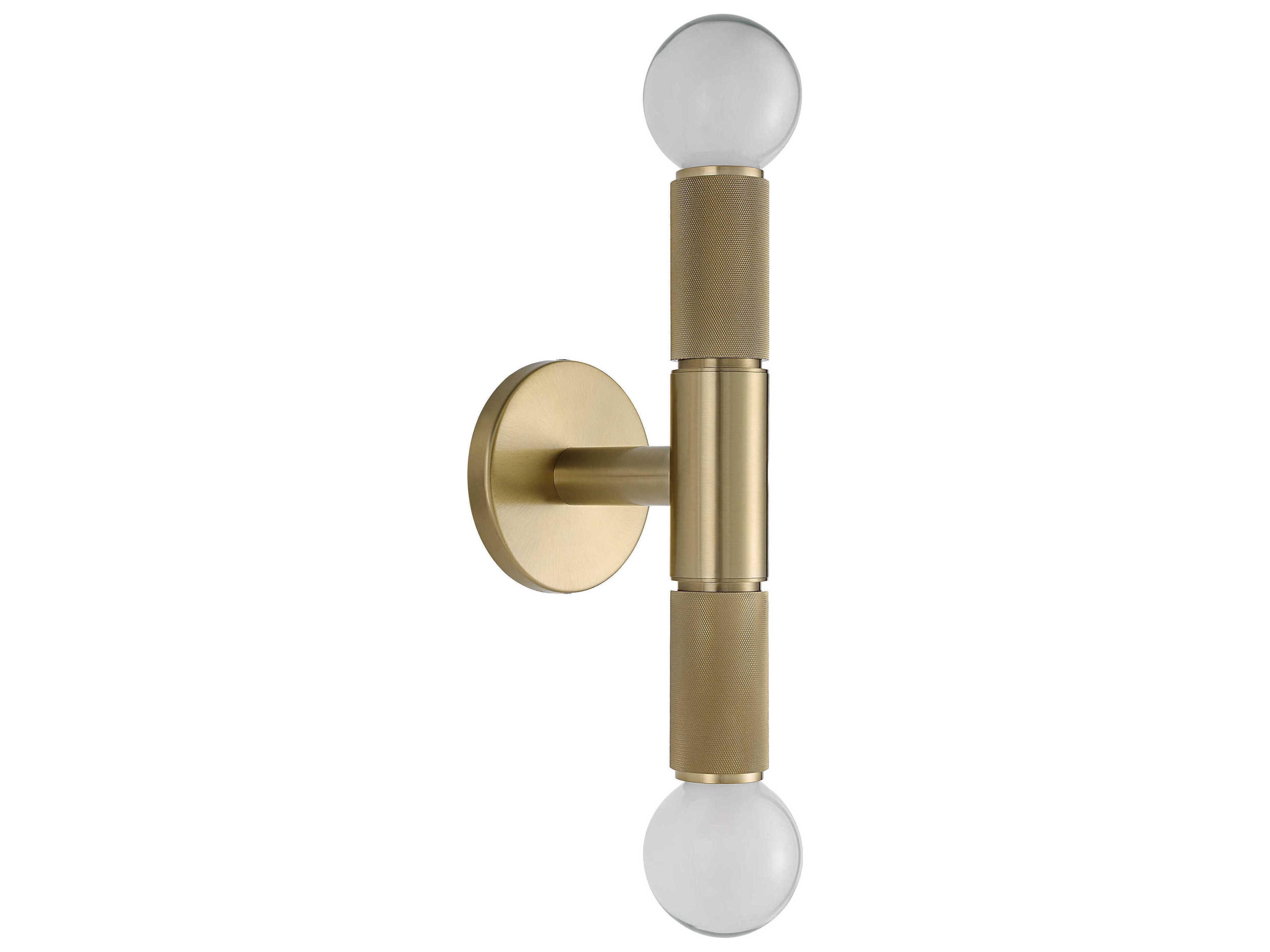 Tovi 2-Light Burnished Brass Wall Sconce