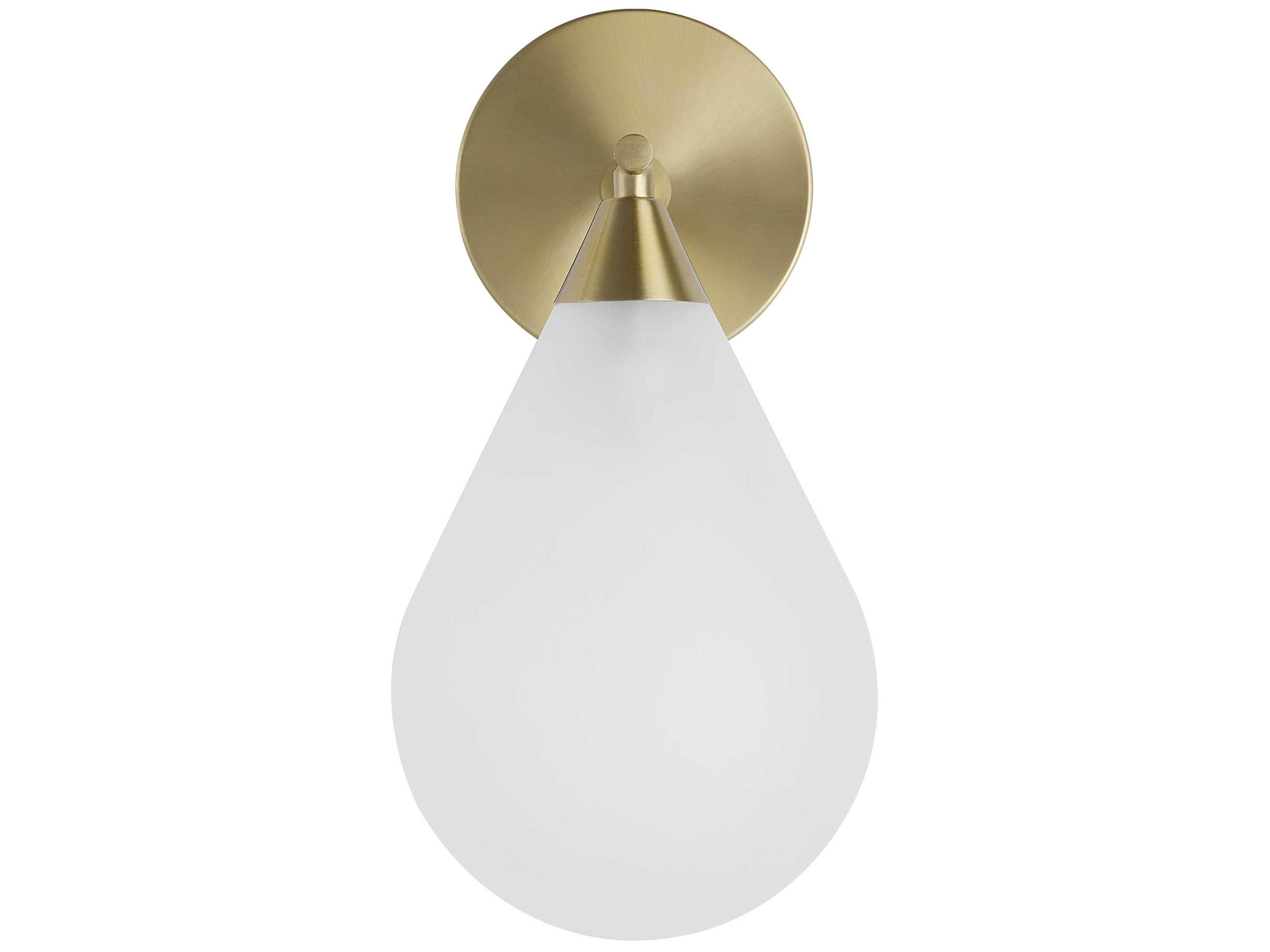 Renwil Luna 1-Light Burnished Brass Wall Sconce