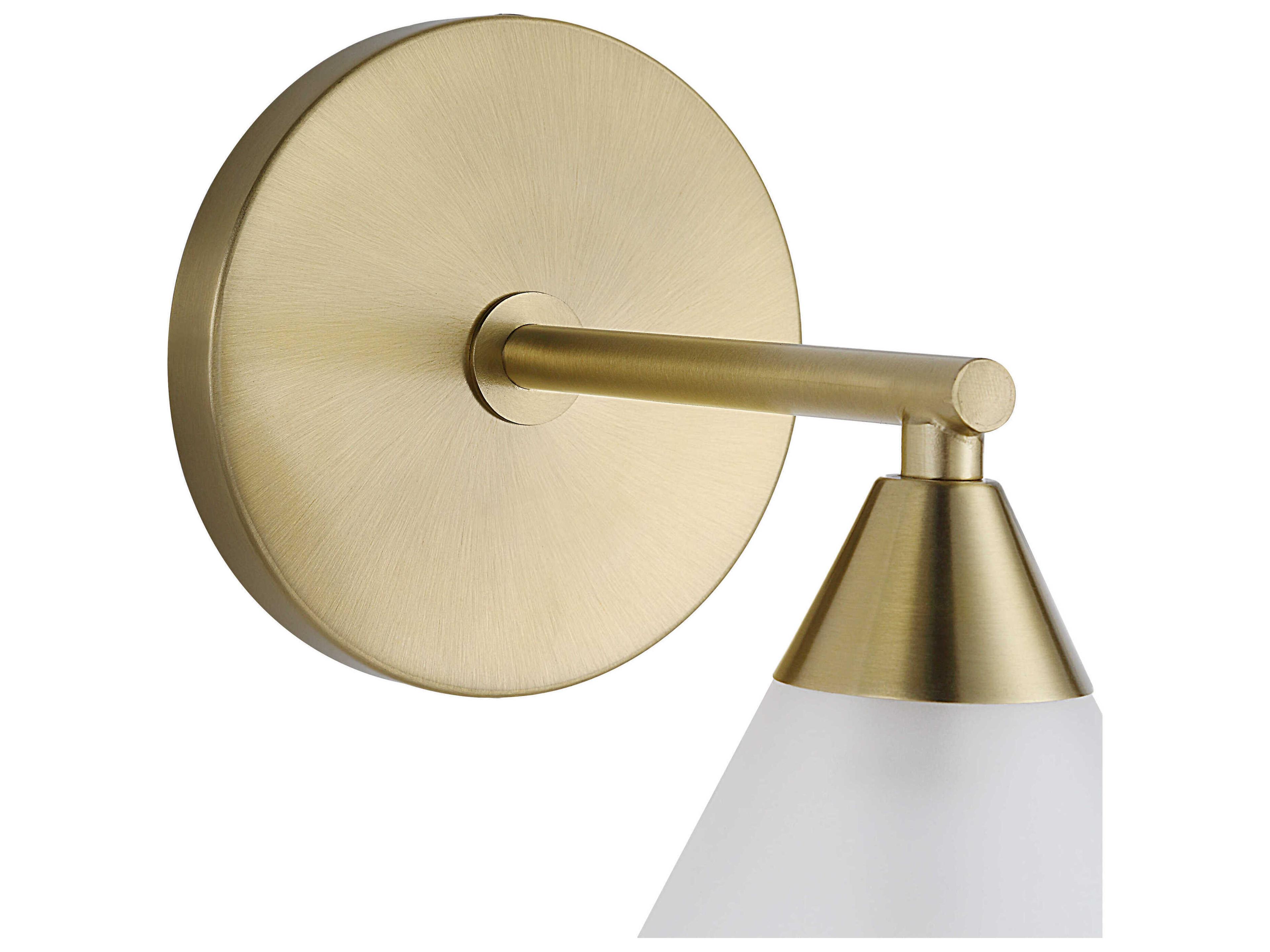 Renwil Luna 1-Light Burnished Brass Wall Sconce