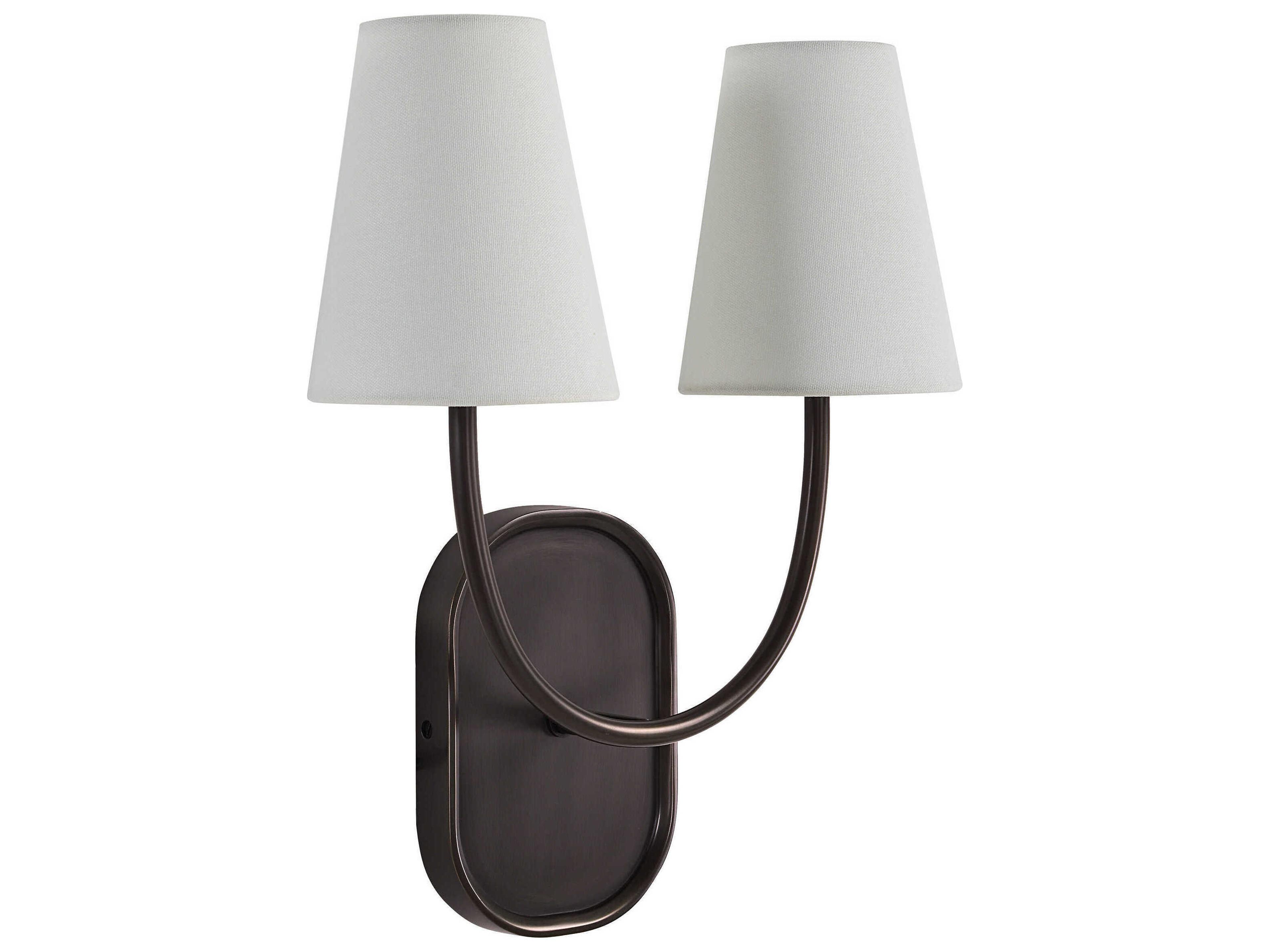 Renwil Megara 2-Light Plated Dark Antique Bronze Wall Sconce