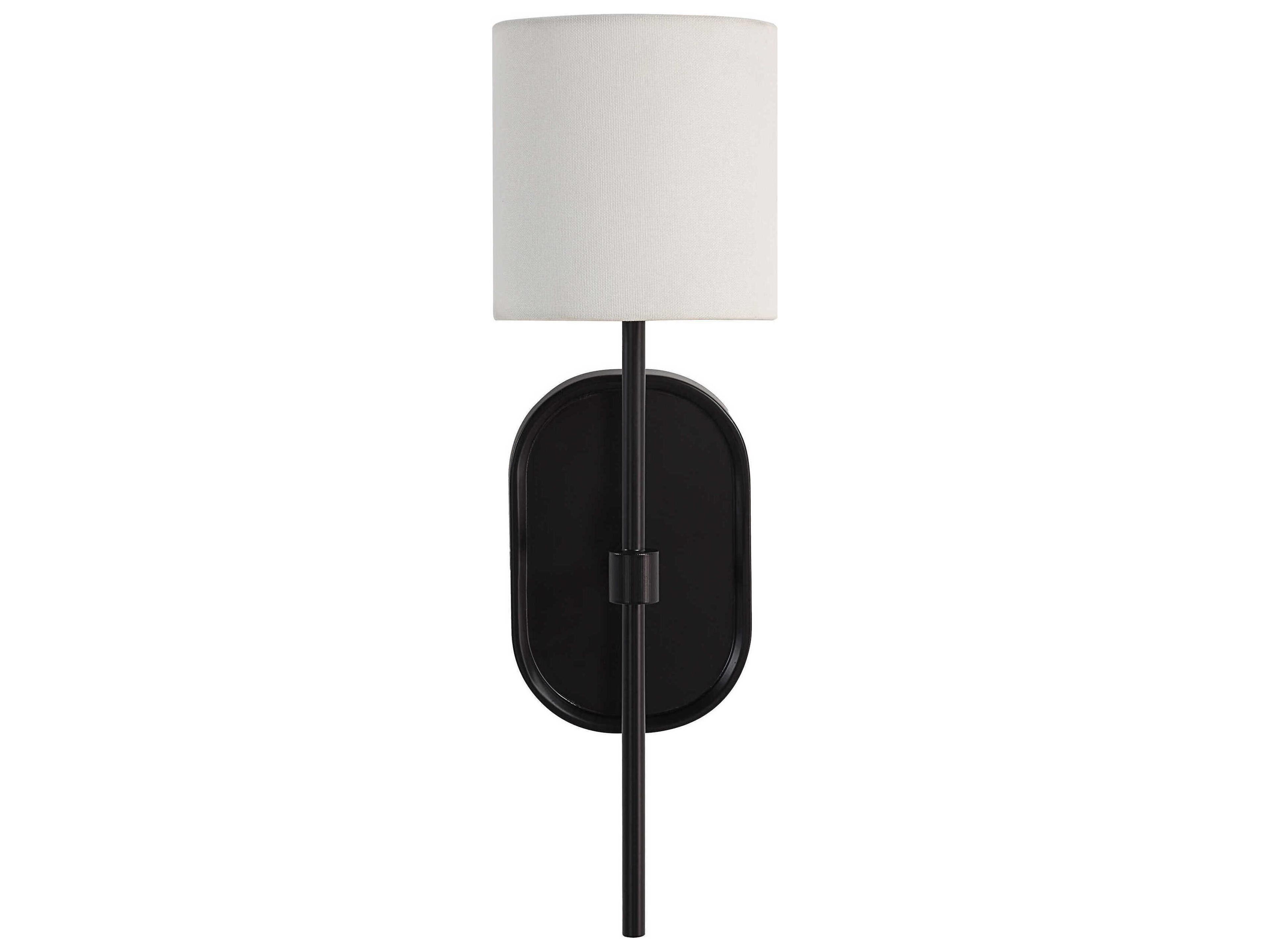 Fico 1-Light Powder Coated Matte Black Wall Sconce