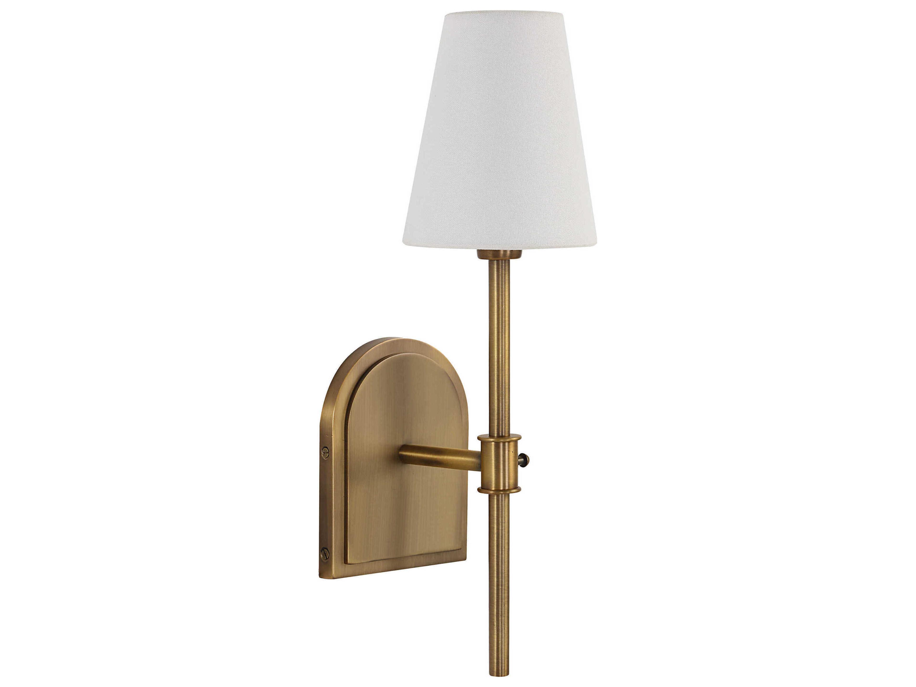 Montreux 1-Light Plated Dark Antique Brushed Brass Wall Sconce