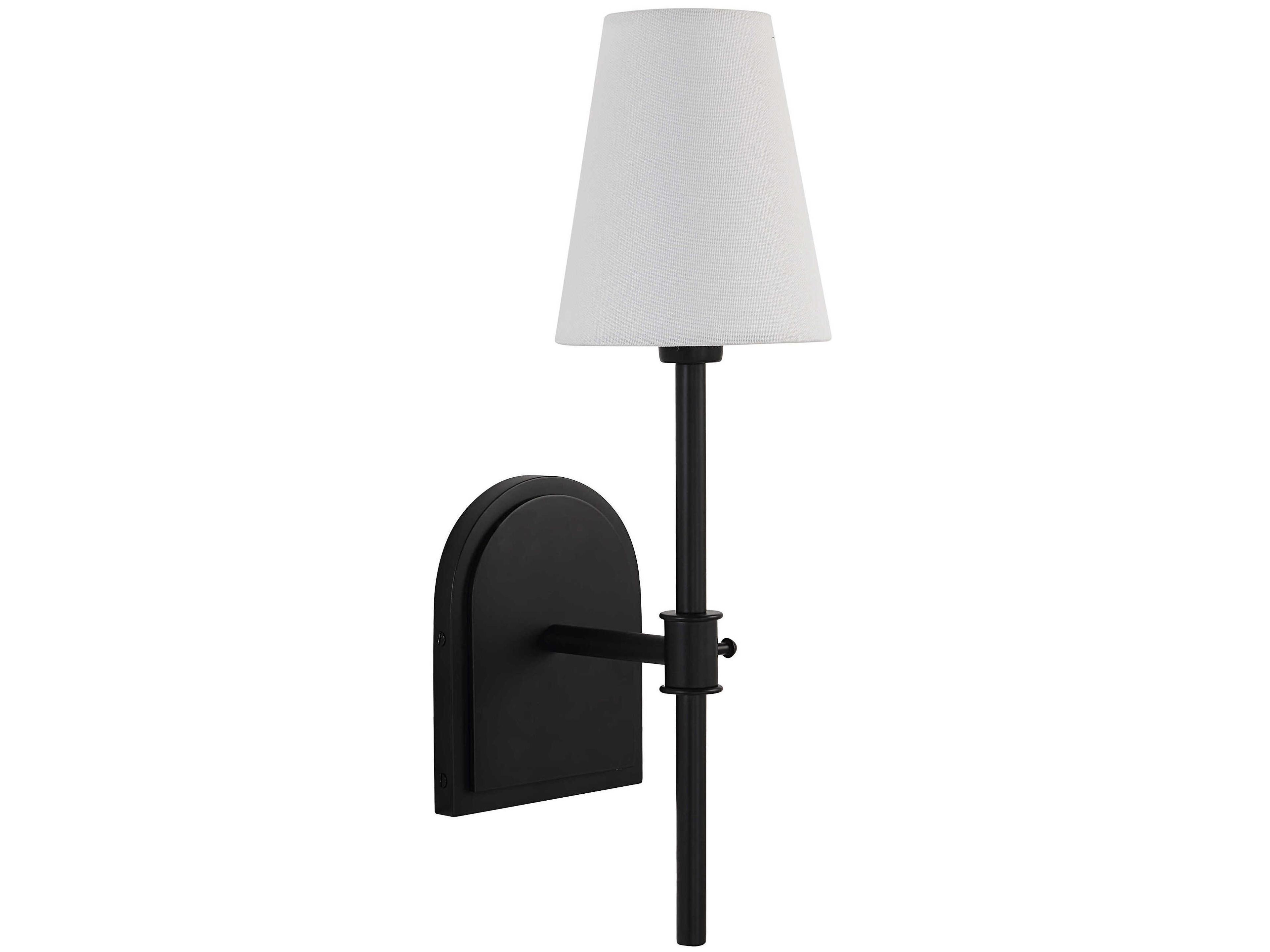 Mililani 1-Light Powder Coated Matte Black Wall Sconce