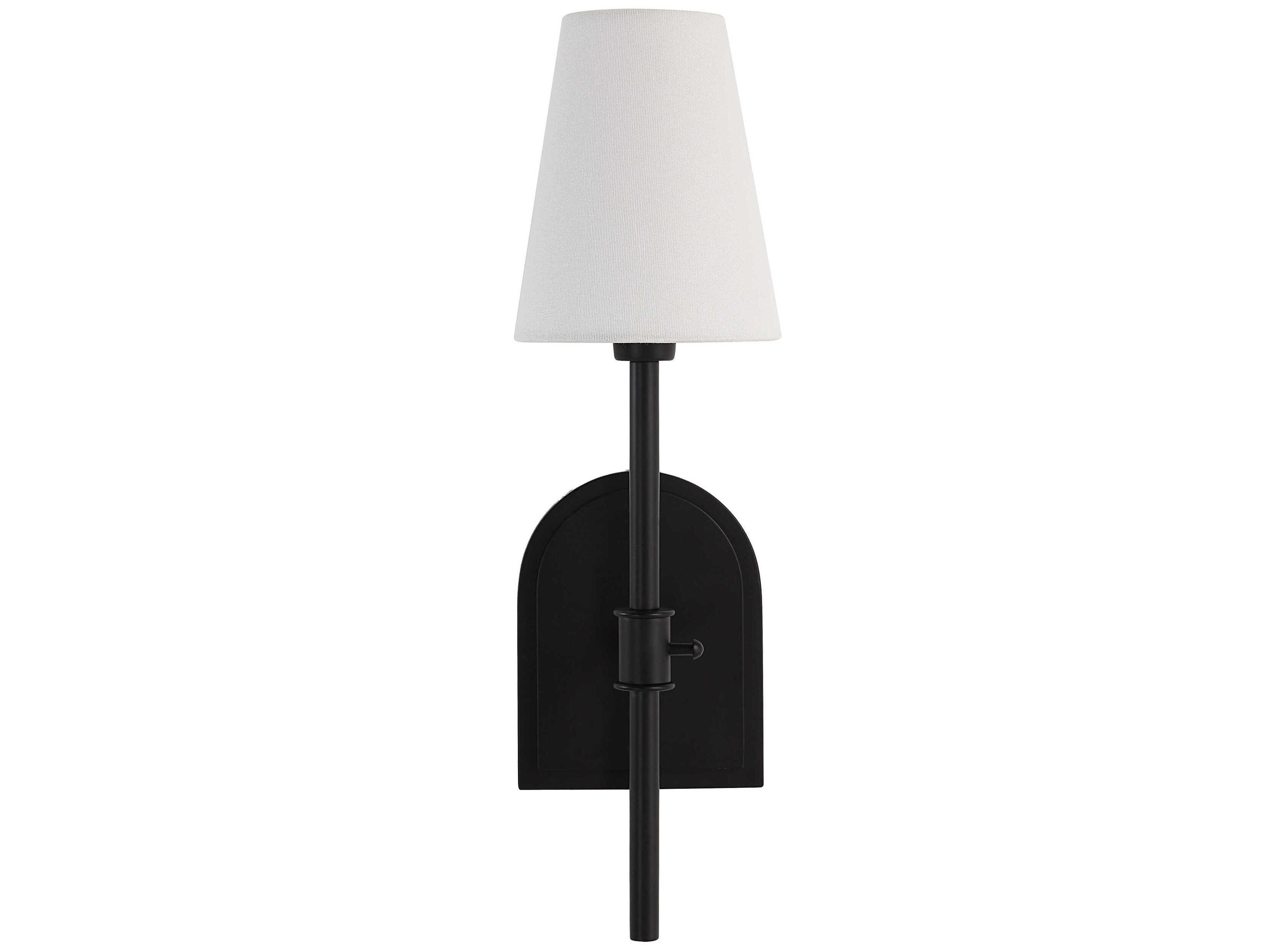 Renwil Mililani 1-Light Powder Coated Matte Black Wall Sconce