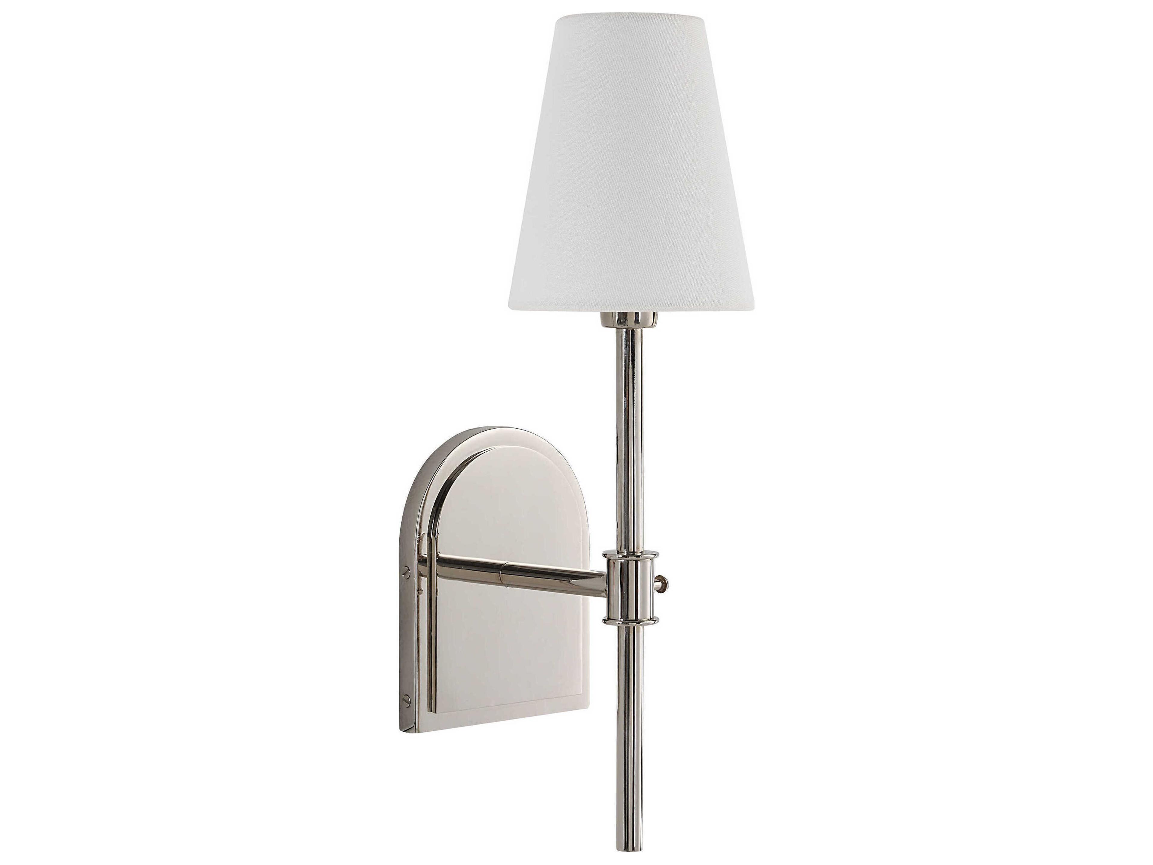 Nowra 1-Light Plated Polished Nickel Wall Sconce