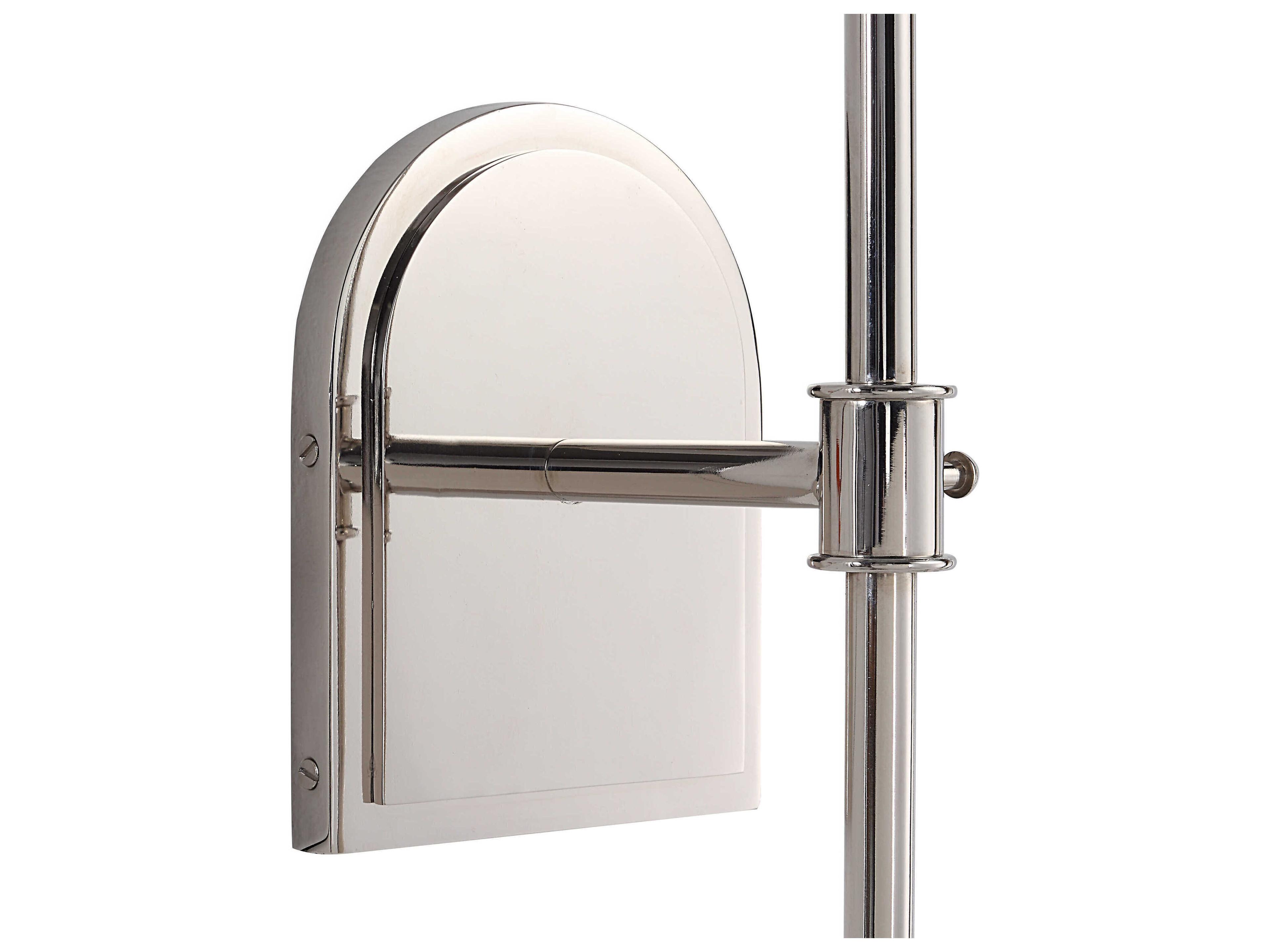 Renwil Nowra 1-Light Plated Polished Nickel Wall Sconce