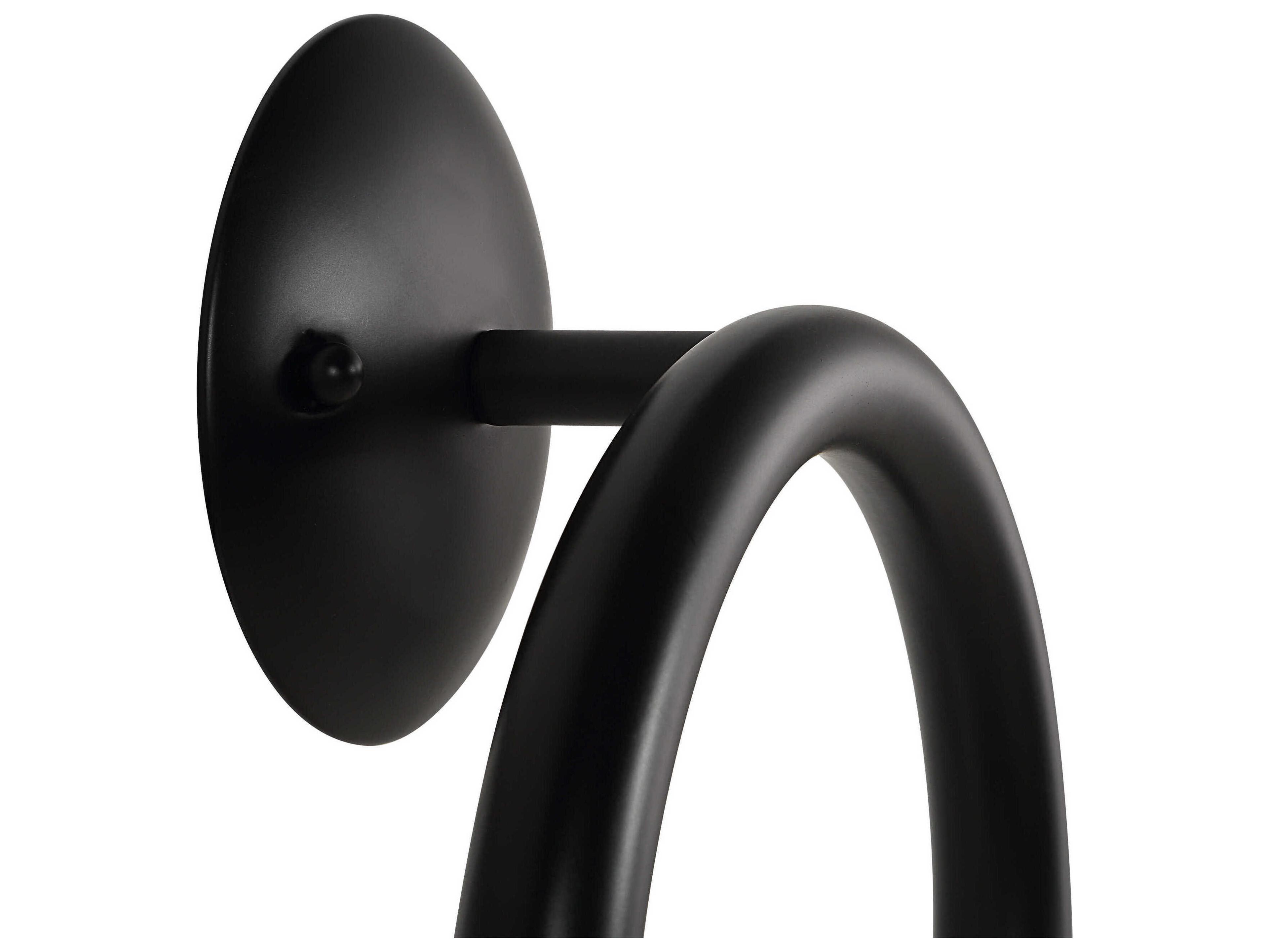 Renwil Santo 2-Light Powder Coated Matte Black Wall Sconce