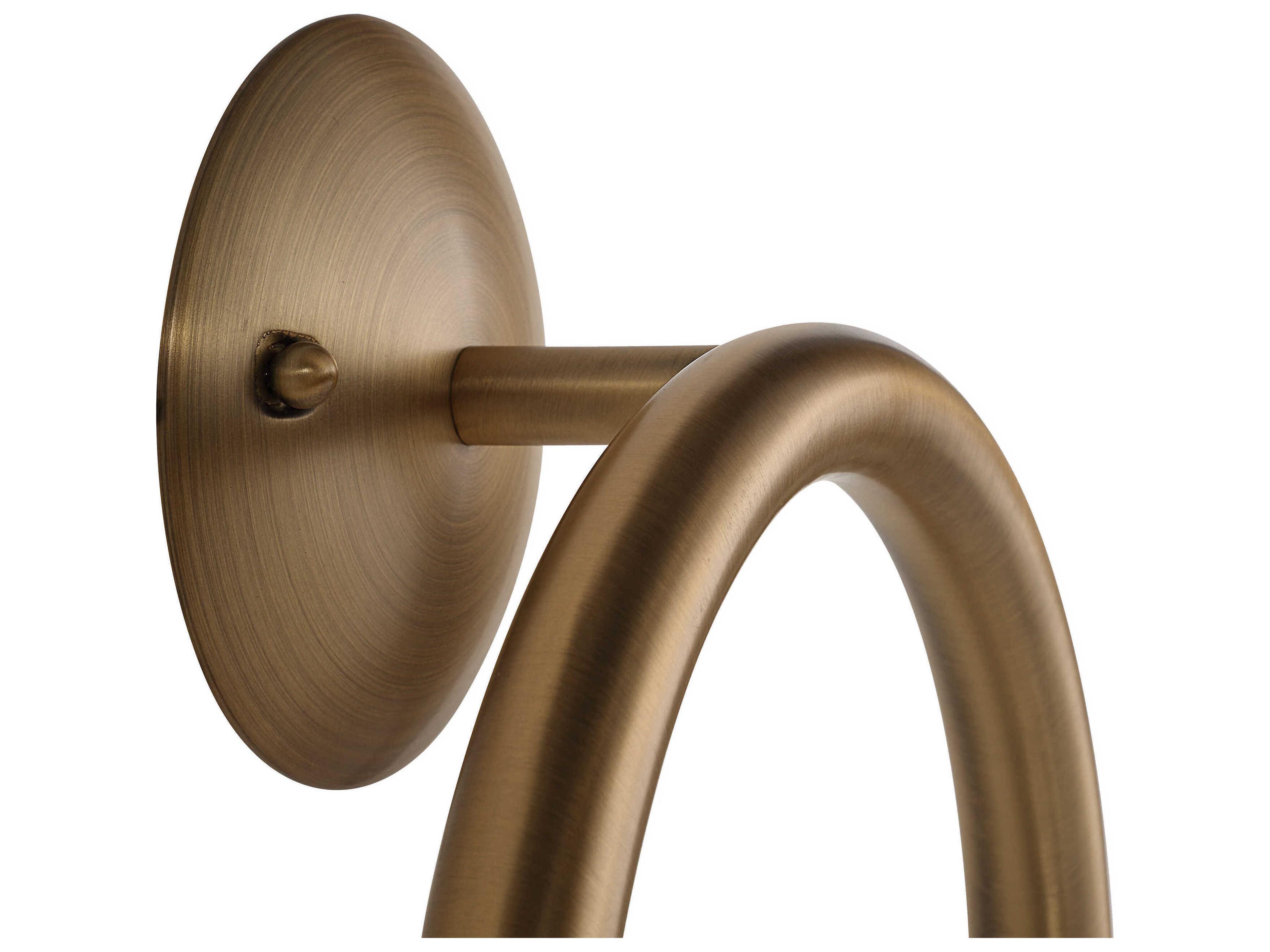 Renwil Santi 2-Light Plated Dark Brushed Brass Wall Sconce