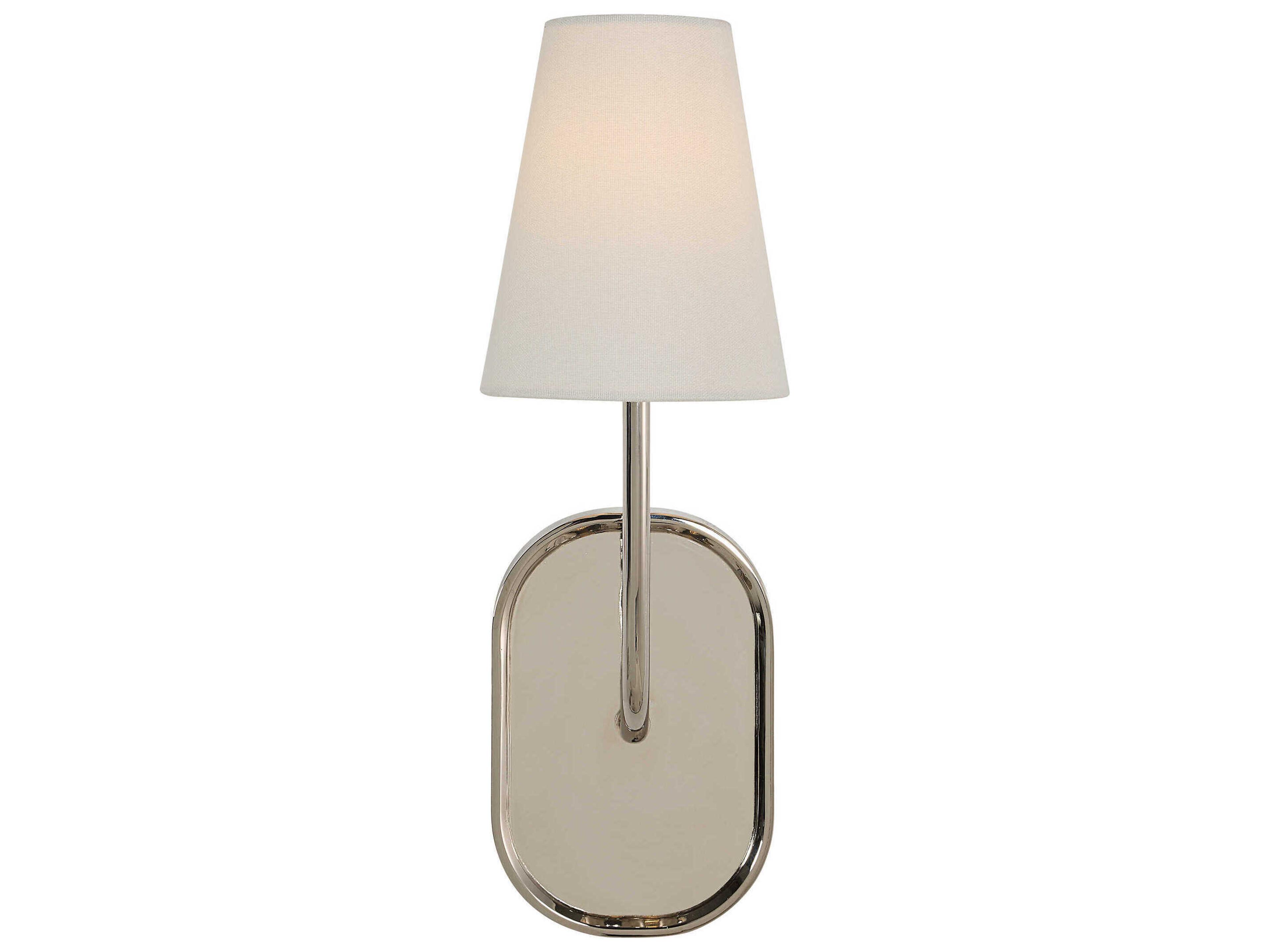 Renwil Annona 1-Light Plated Polished Nickel Wall Sconce