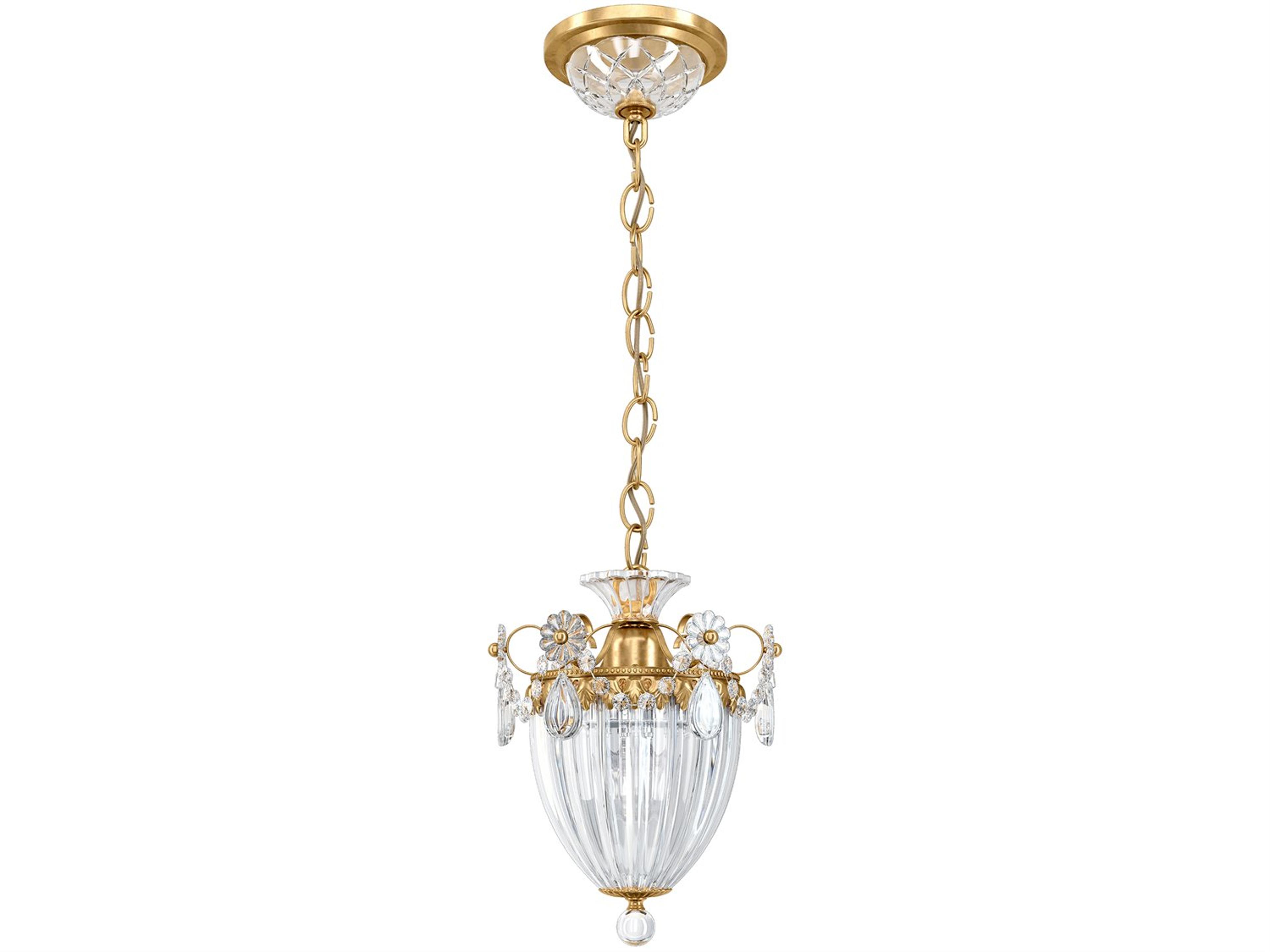 Bagatelle 1-Light Bronze Crystal Mini Pendant