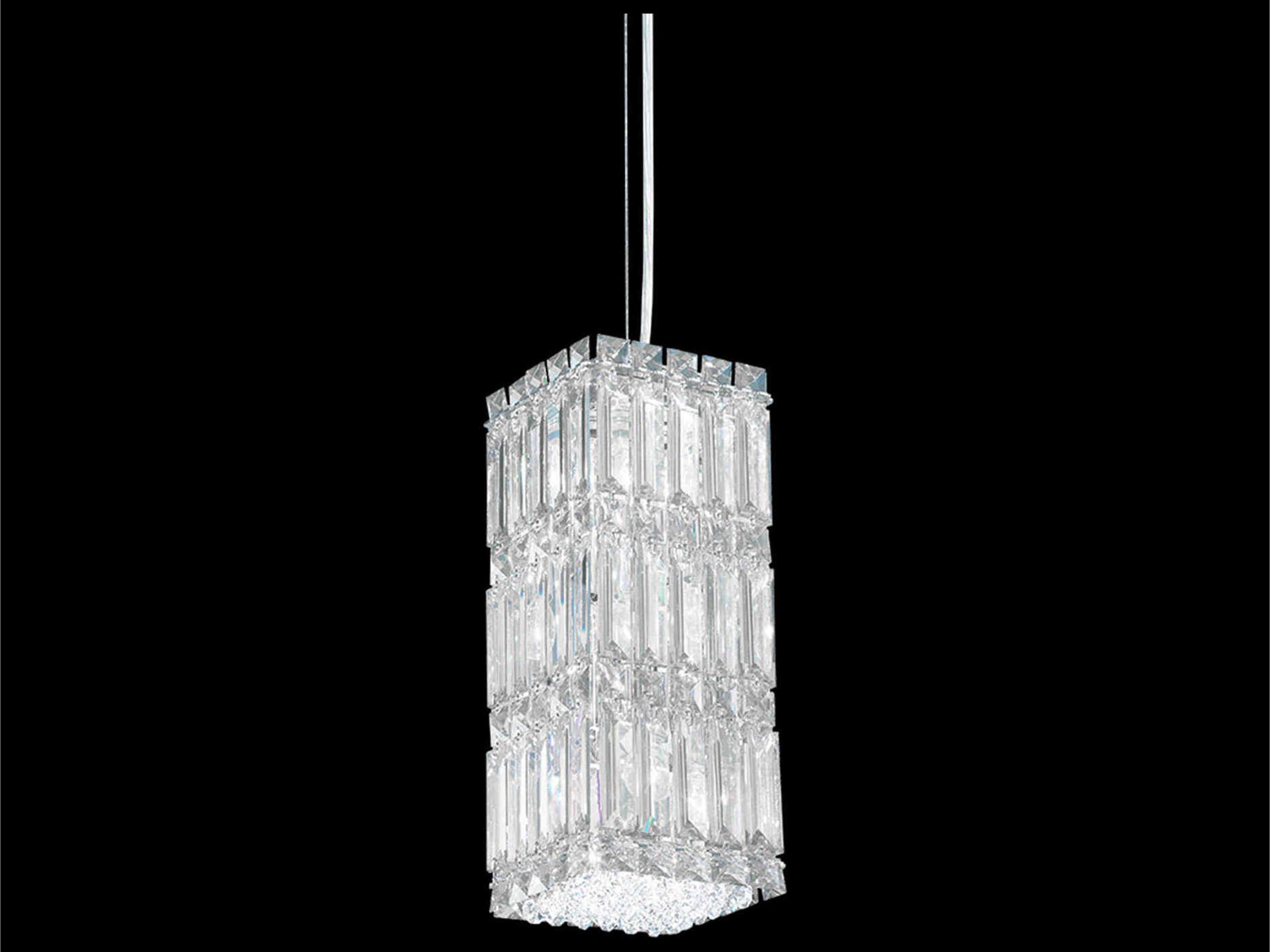 Quantum 6-Light Stainless Steel Crystal Mini Pendant