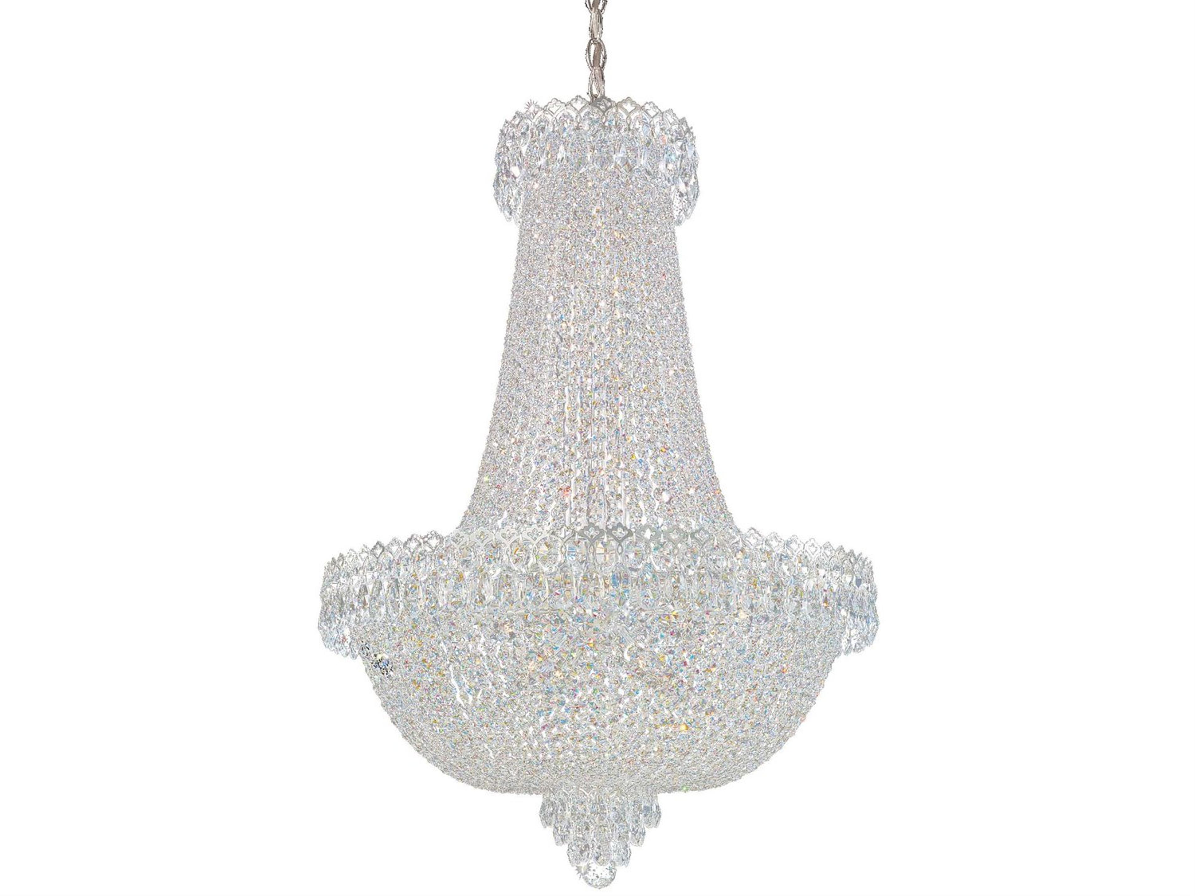 Camelot 22-Light Silver Crystal Empire Chandelier