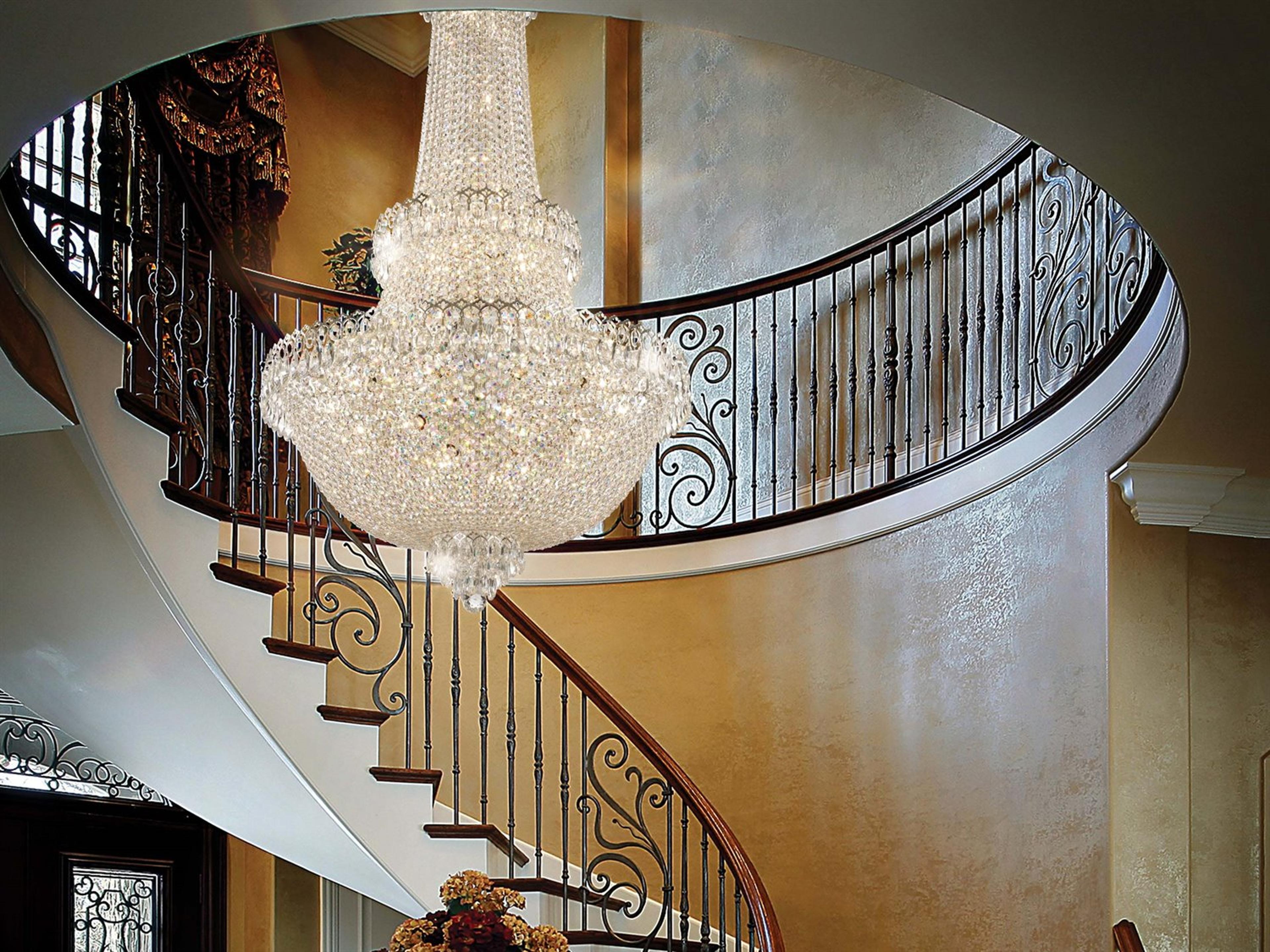 Schonbek Camelot 41-Light Silver Crystal Empire Chandelier