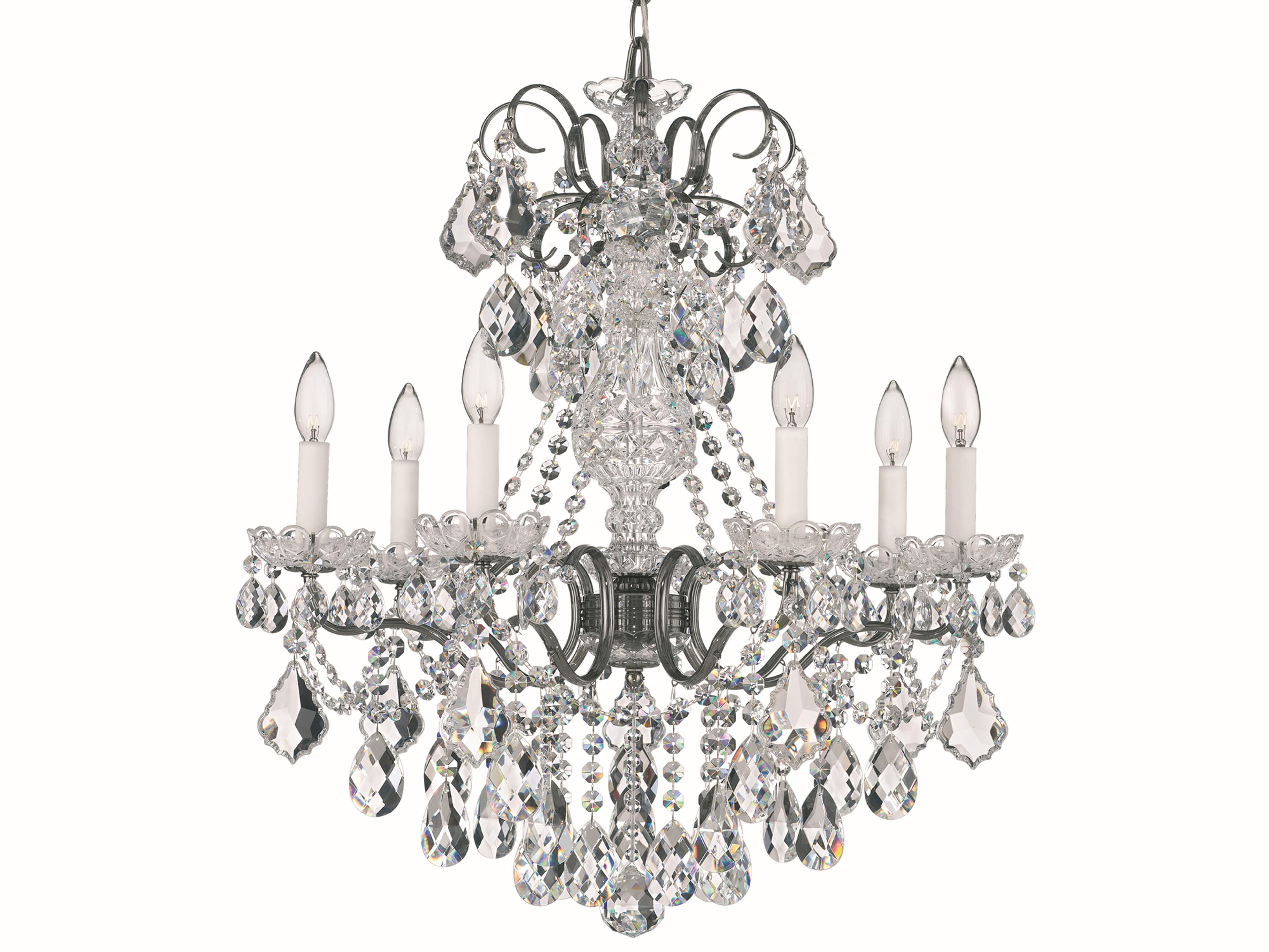 New Orleans 7-Light Gold Crystal Candelabra Chandelier