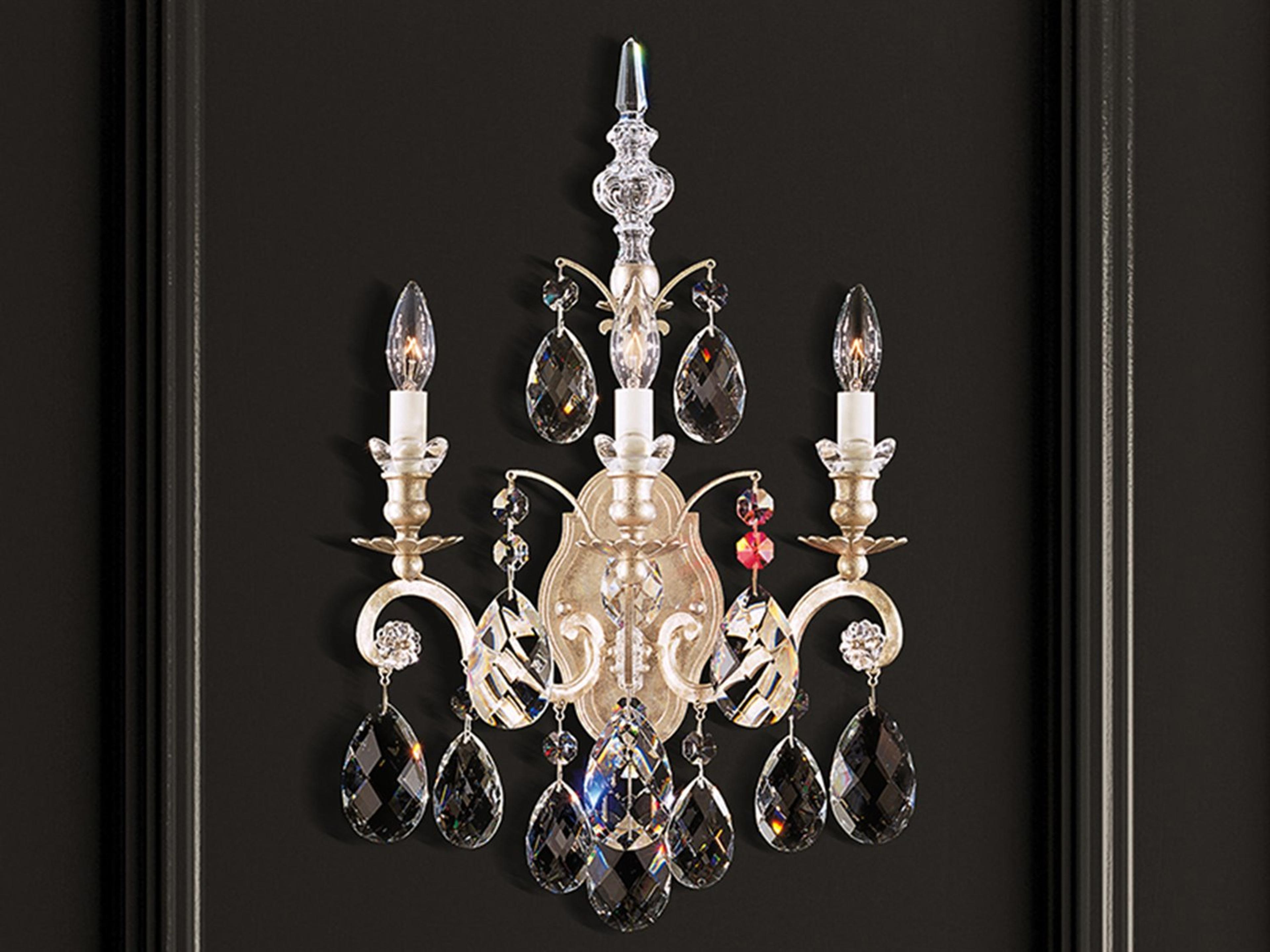 Schonbek Renaissance 3-Light Gold Crystal Wall Sconce