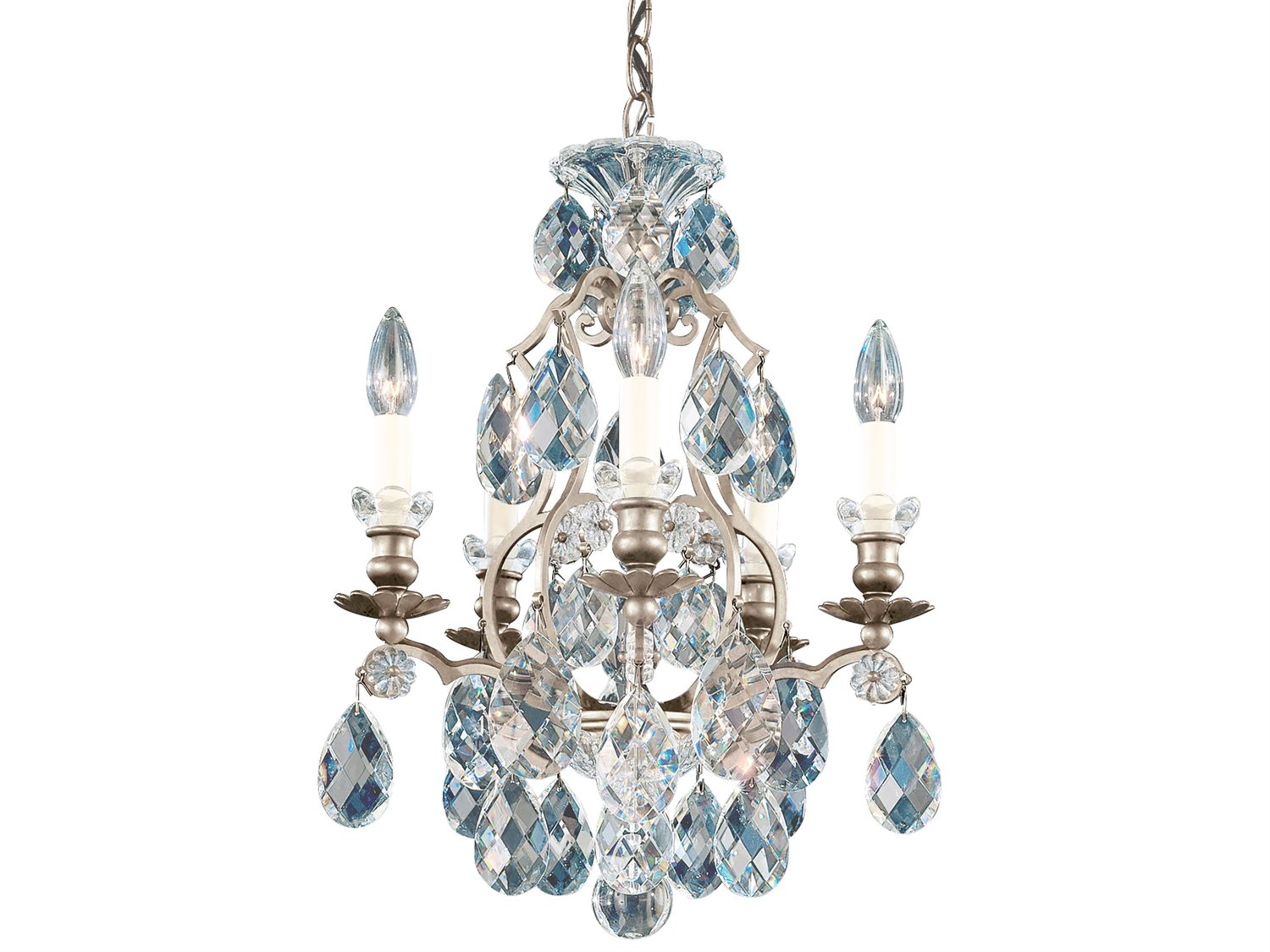 Schonbek Renaissance 5-Light Bronze Crystal Candelabra Chandelier