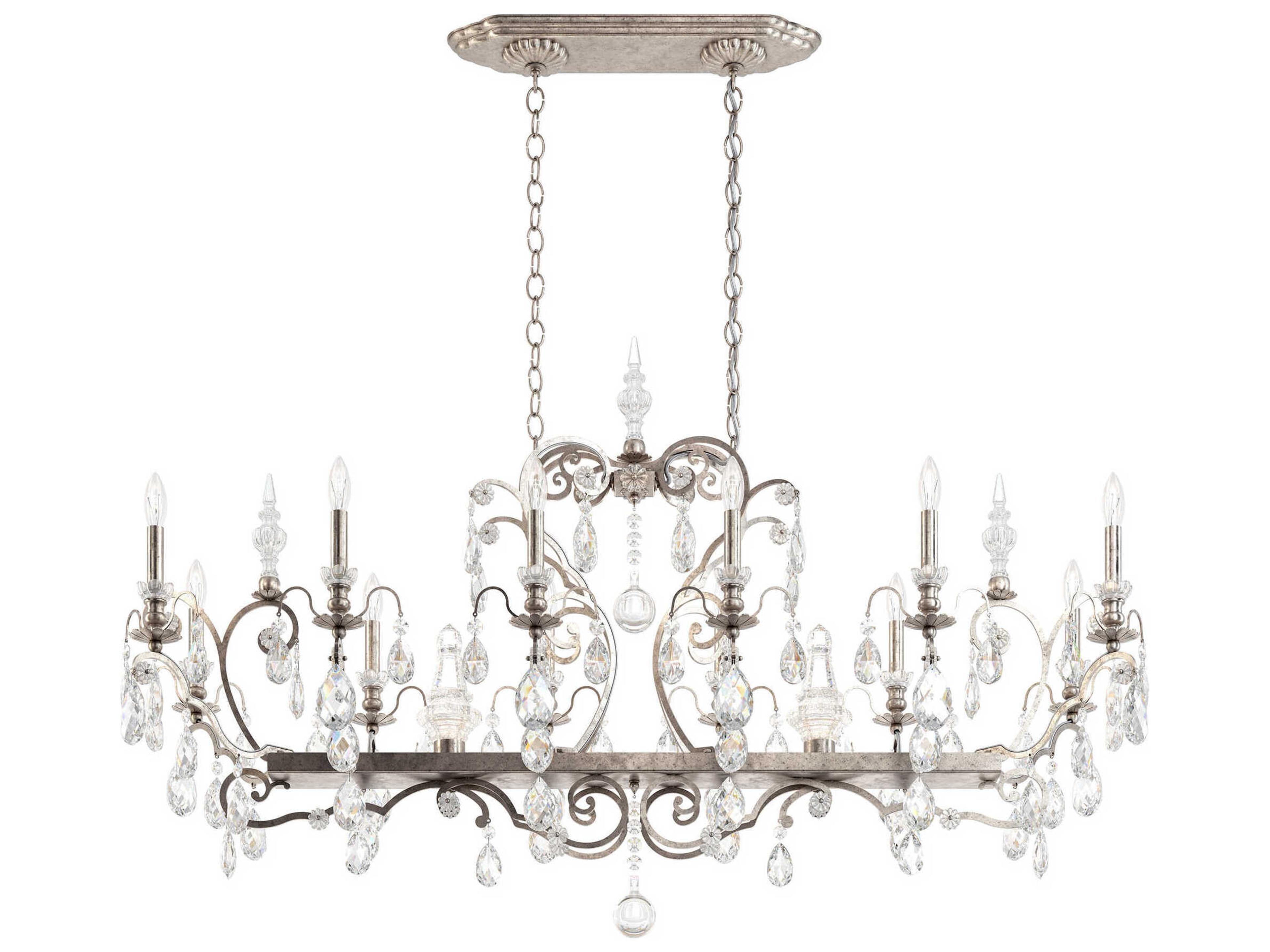 Schonbek Renaissance Candelabras 13-Light Brown Crystal Island Pendant