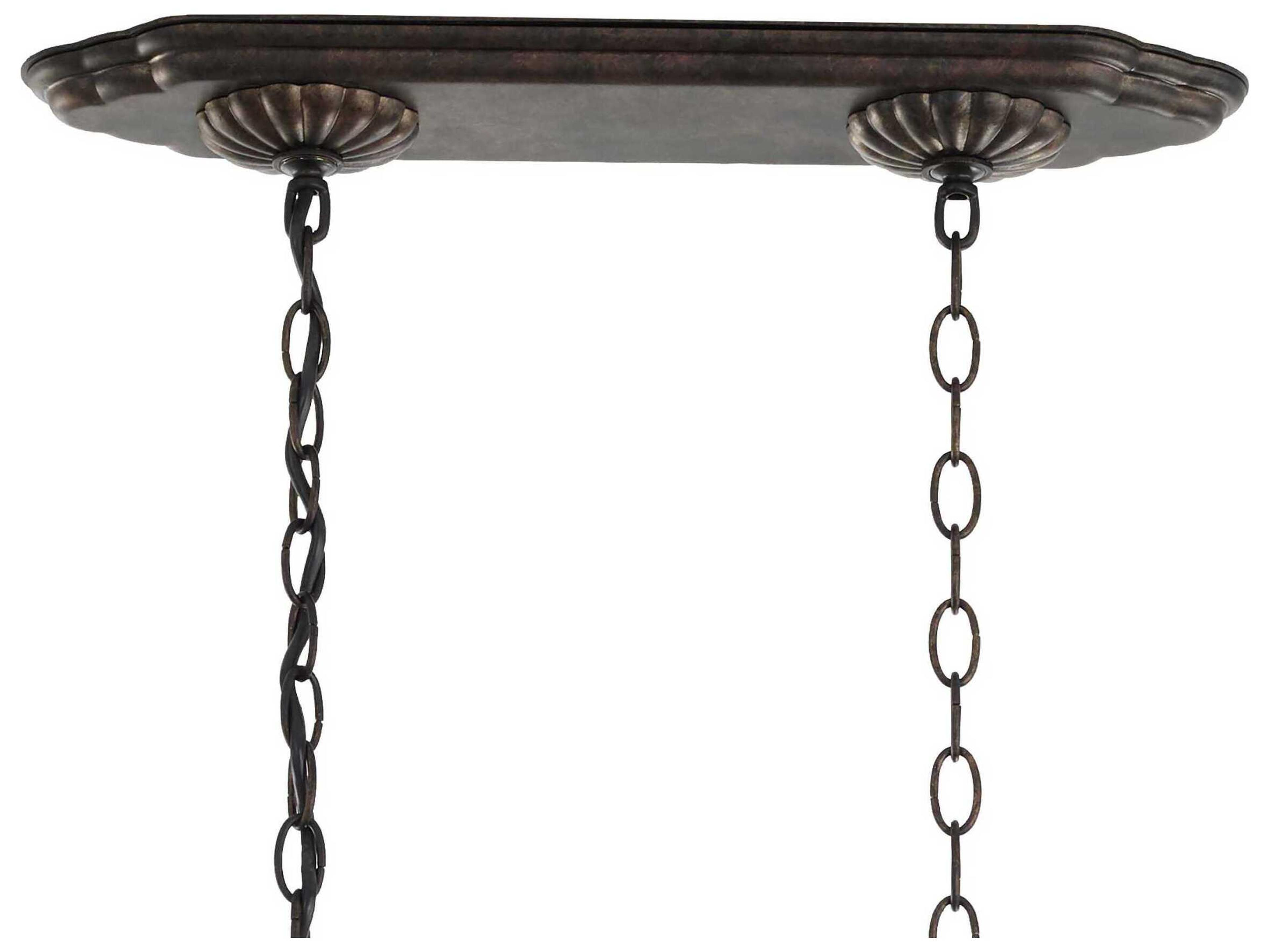 Schonbek Renaissance Candelabras 13-Light Brown Crystal Island Pendant