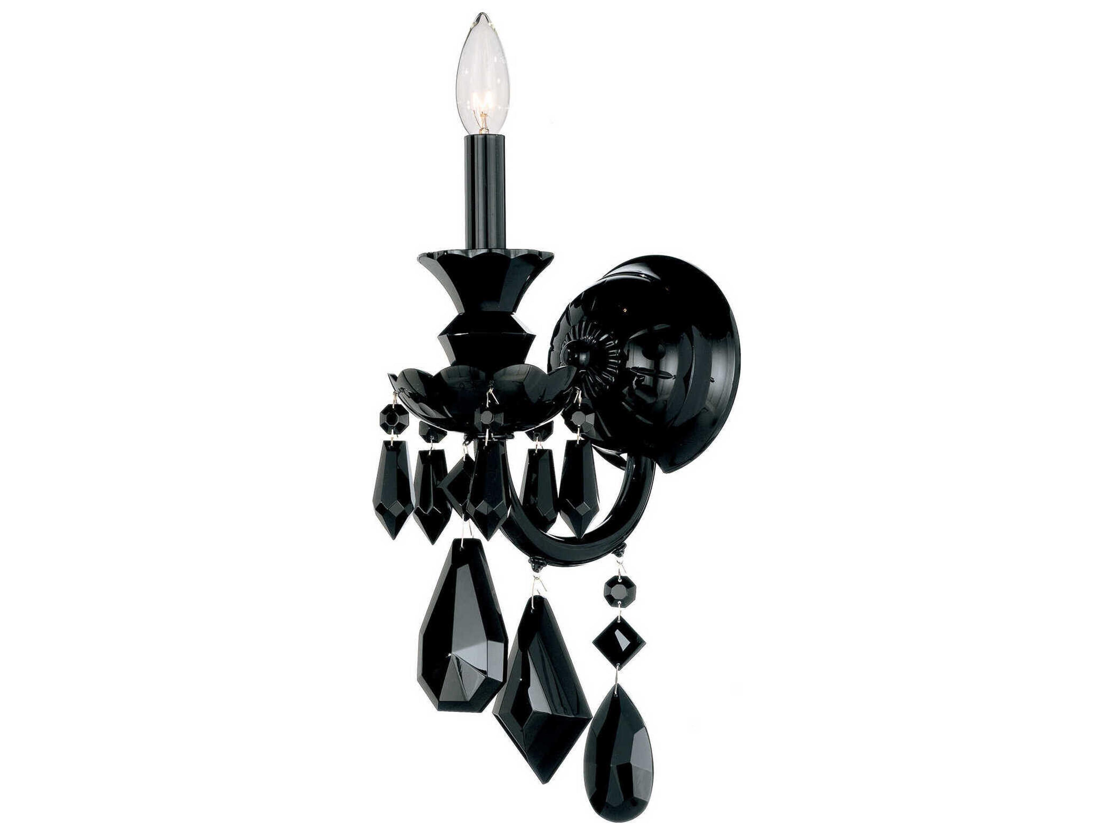 Hamilton 1-Light Jet Black Wall Sconce
