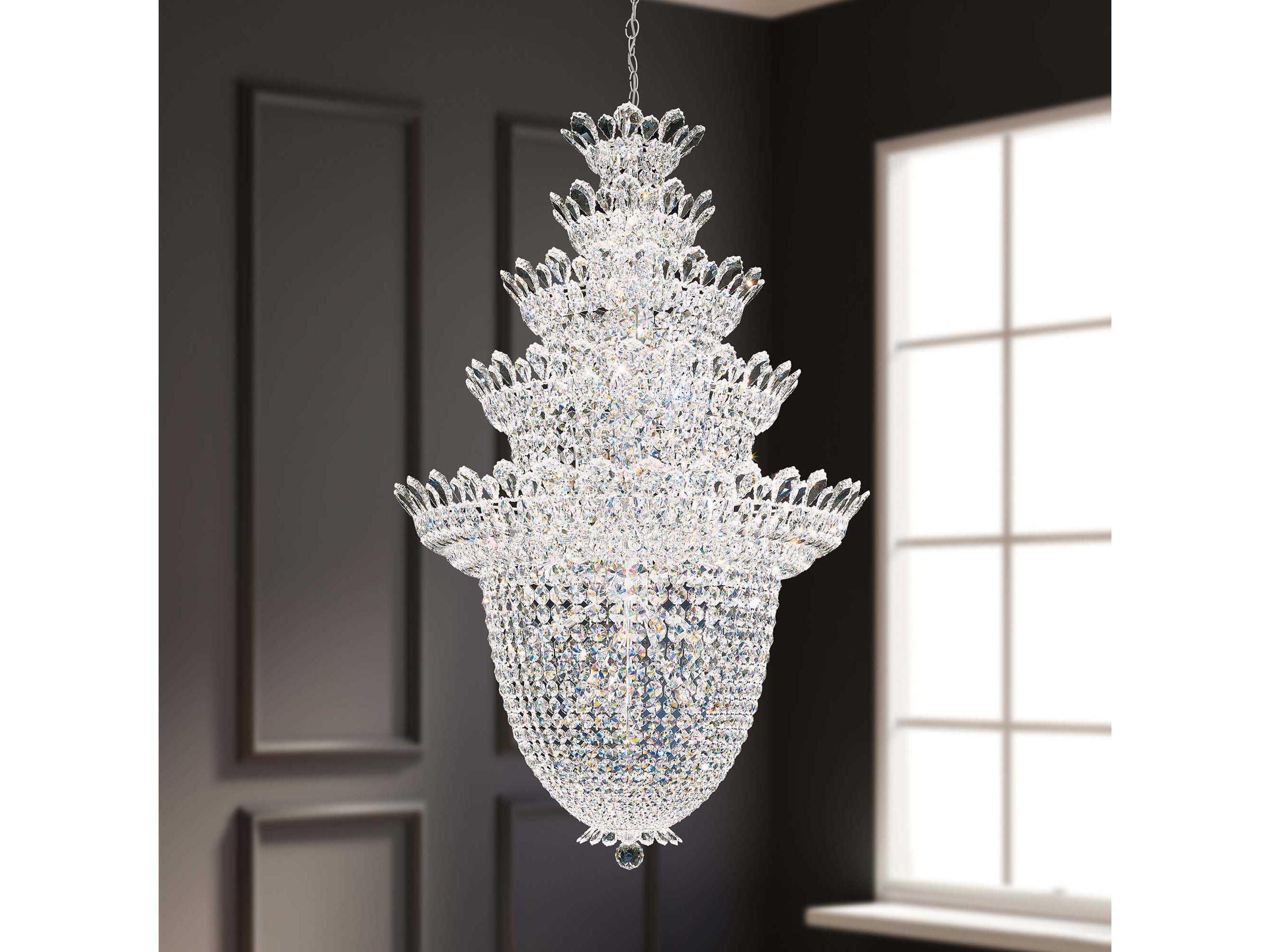 Schonbek Trilliane 48-Light Silver Crystal Pendant