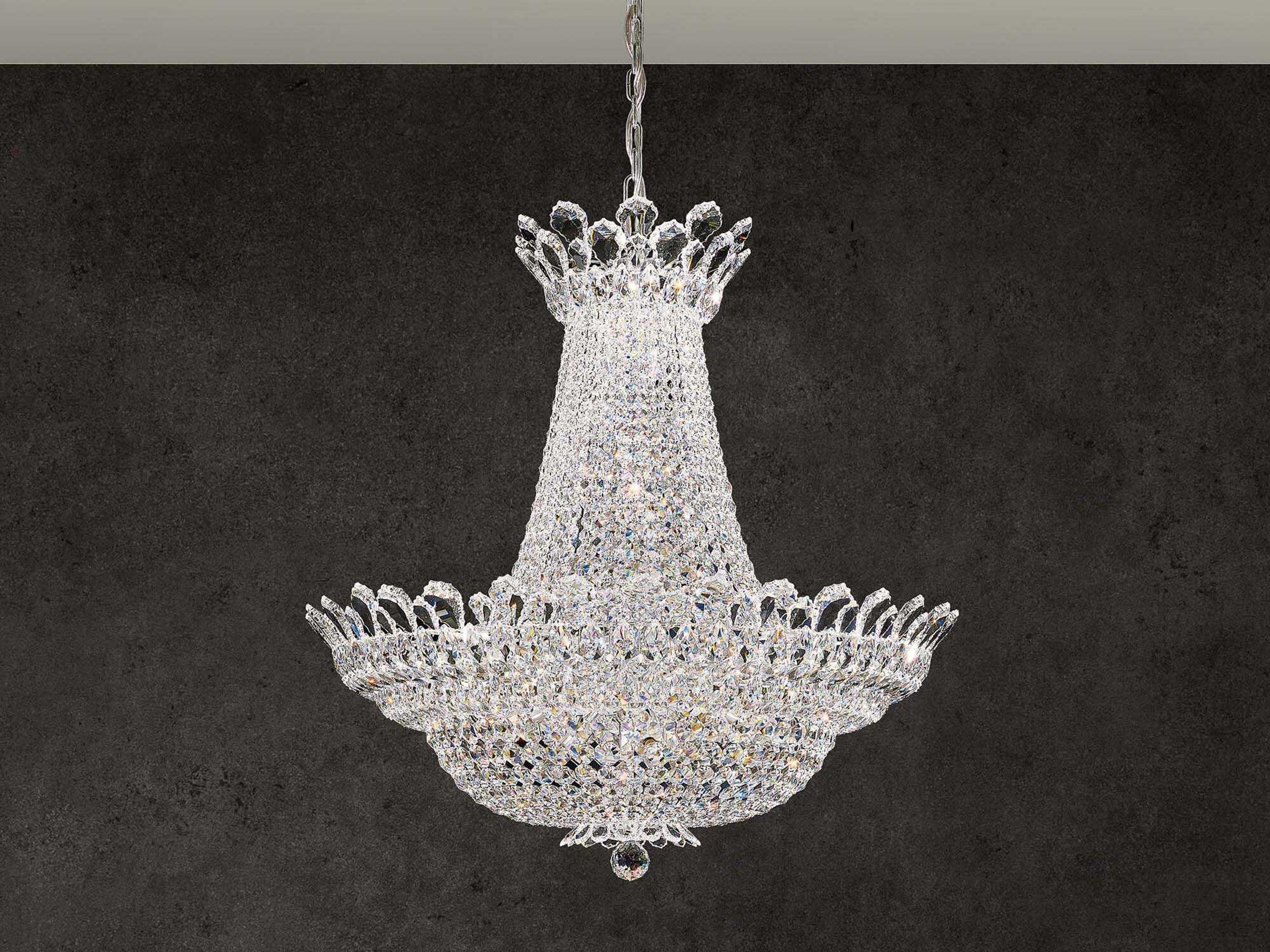 Schonbek Trilliane 53-Light Silver Crystal Chandelier